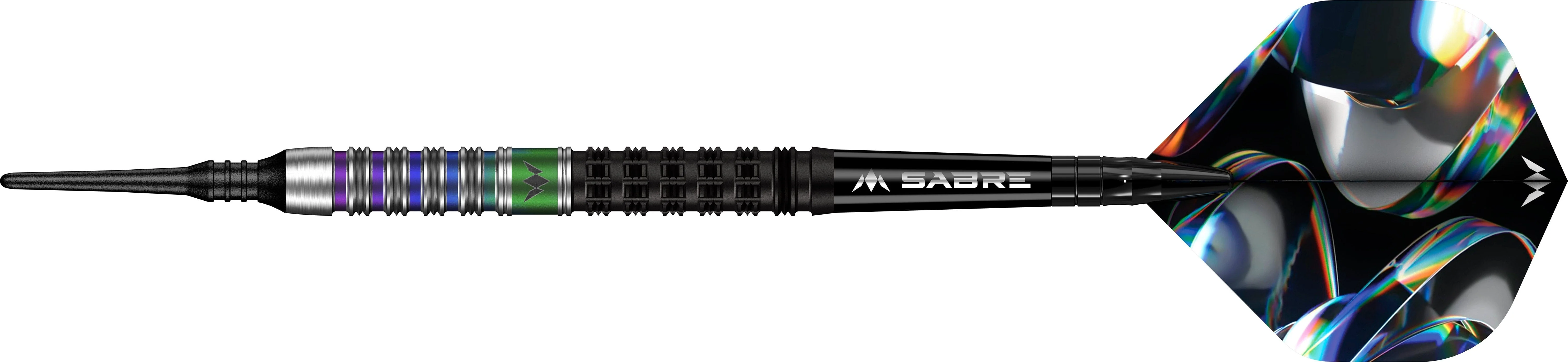 Mission Iridian Darts - Soft Tip - 90% Tungsten - Black & Coral PVD - 20g - Image 4