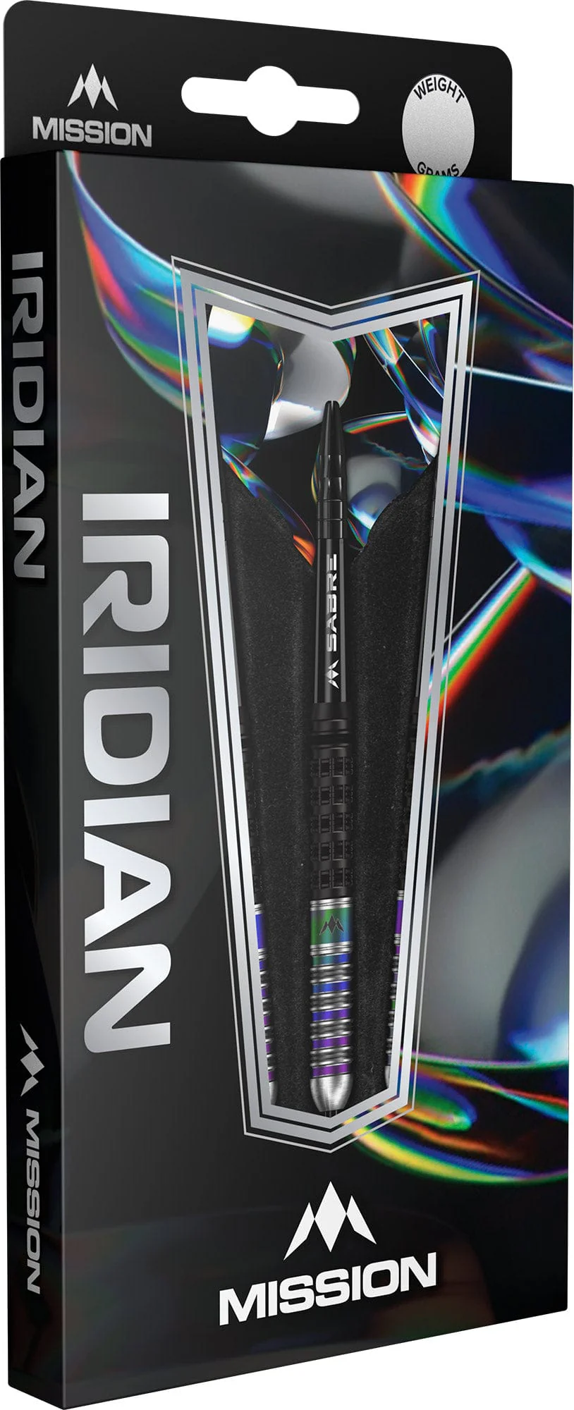 Mission Iridian Darts - Steel Tip - 90% Tungsten - Black & Coral PVD - Image 3