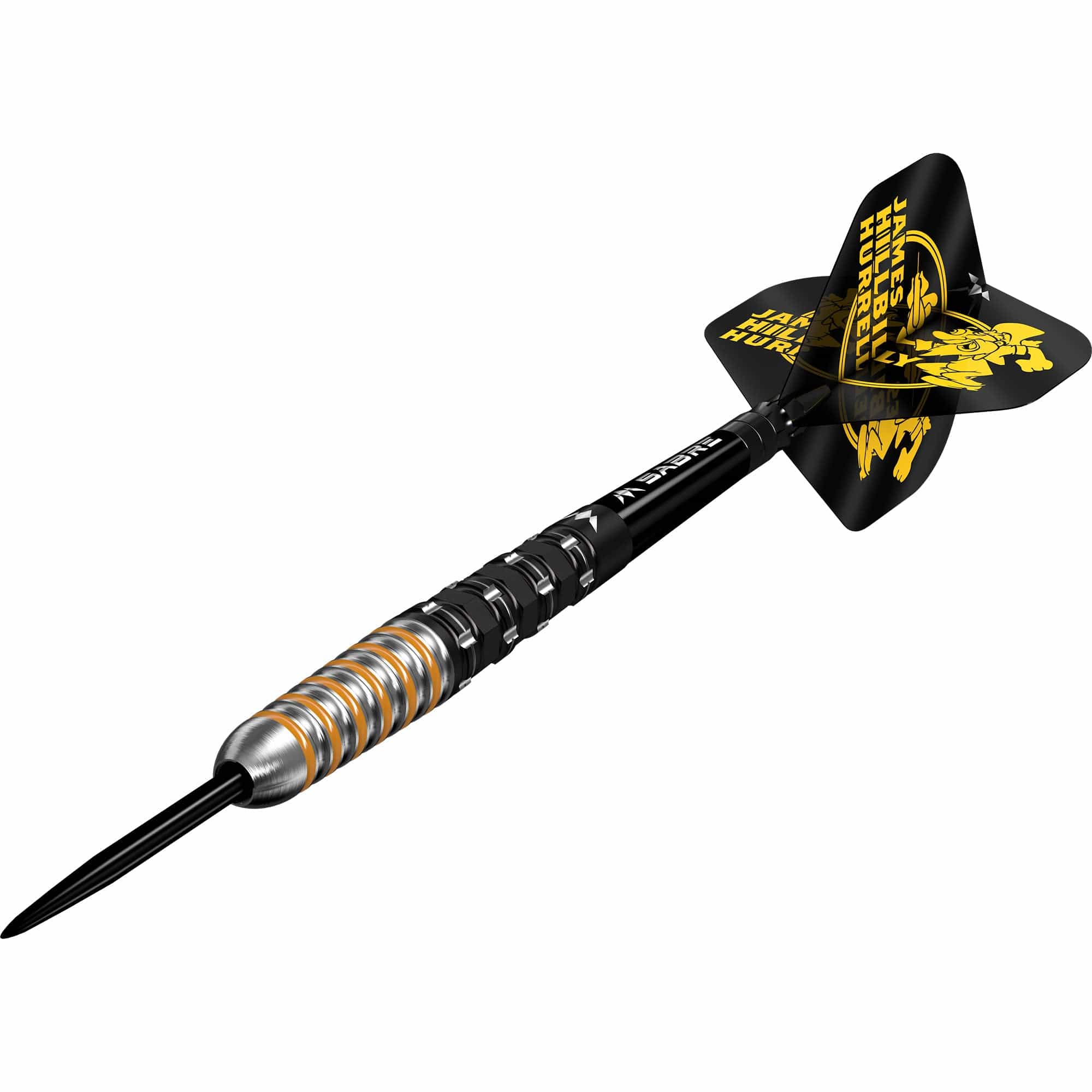 Mission James Hurrell Darts - Steel Tip - 95% Tungsten - V2 - Black PVD & Yellow - Image 5