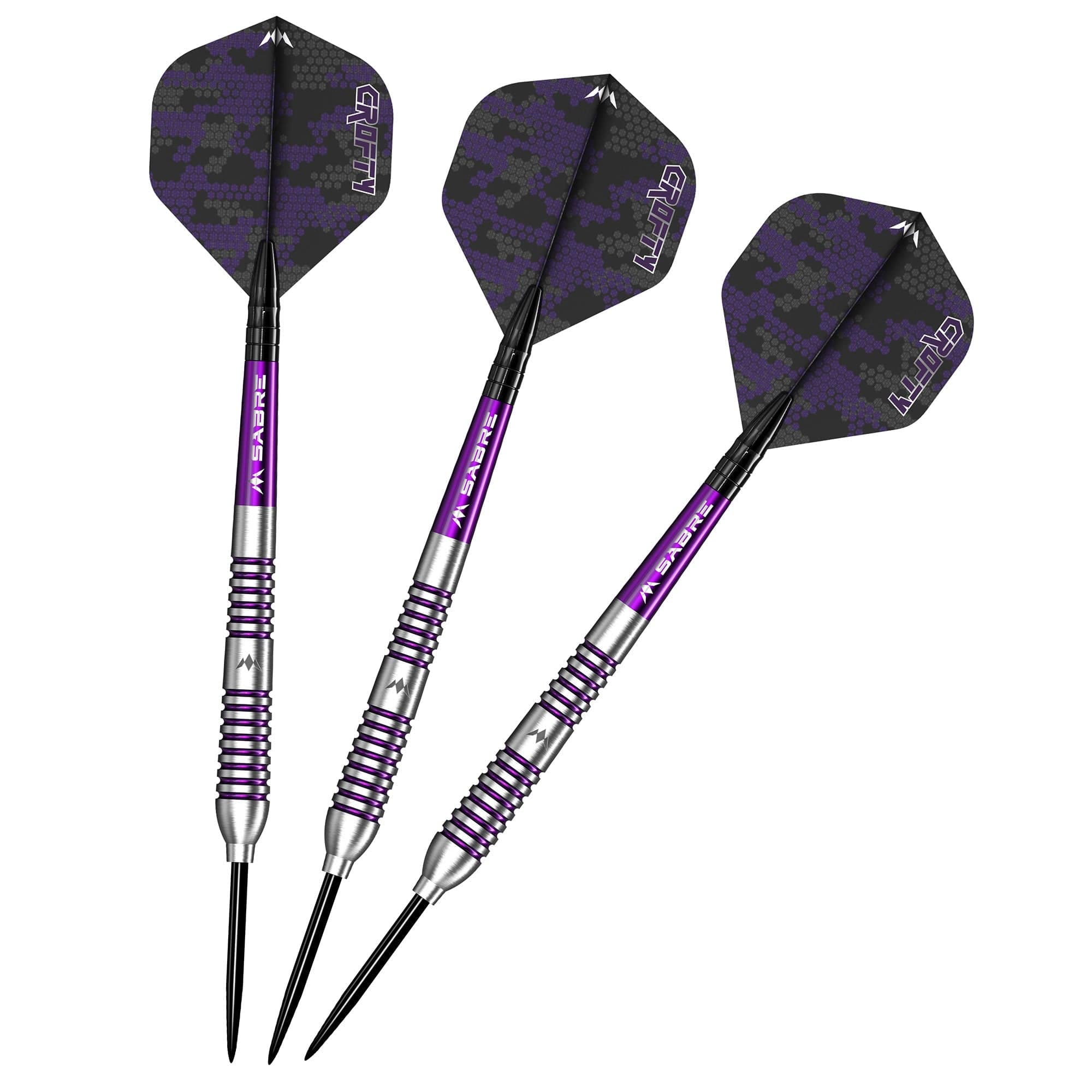 Mission Joe Croft Darts - Steel Tip - 95% Tungsten - Silver & Purple Electro - Image 5