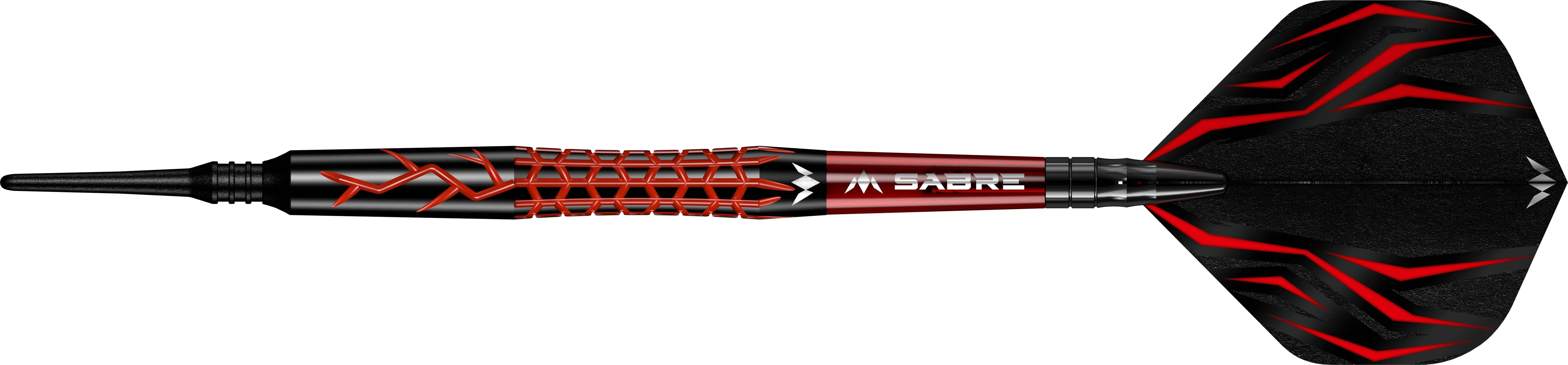 Mission Lava Darts - Soft Tip - 95% Tungsten - Black & Red Electro - Image 4