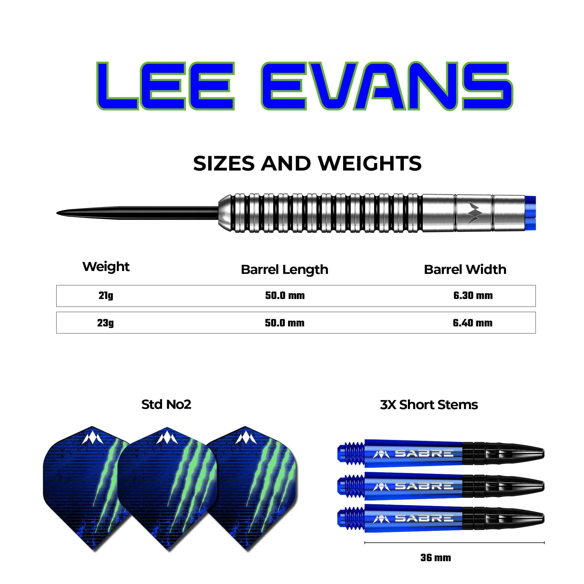 Mission Lee Evans Darts - Steel Tip - Electro Black - Image 6
