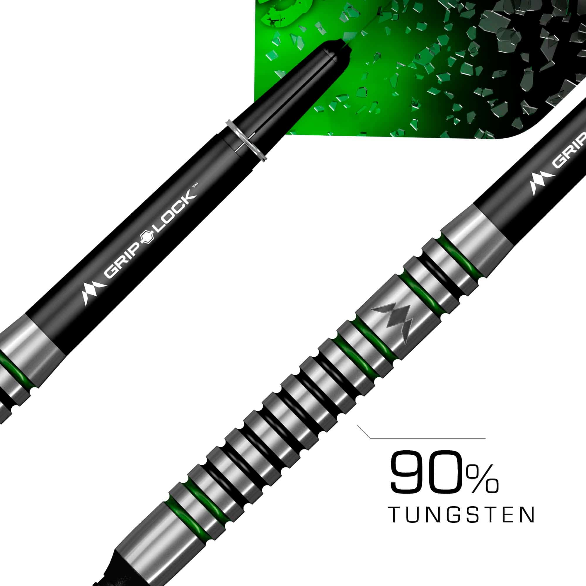 Mission Martin Lukeman Darts - Soft Tip - Black & Green - 20g - Image 3