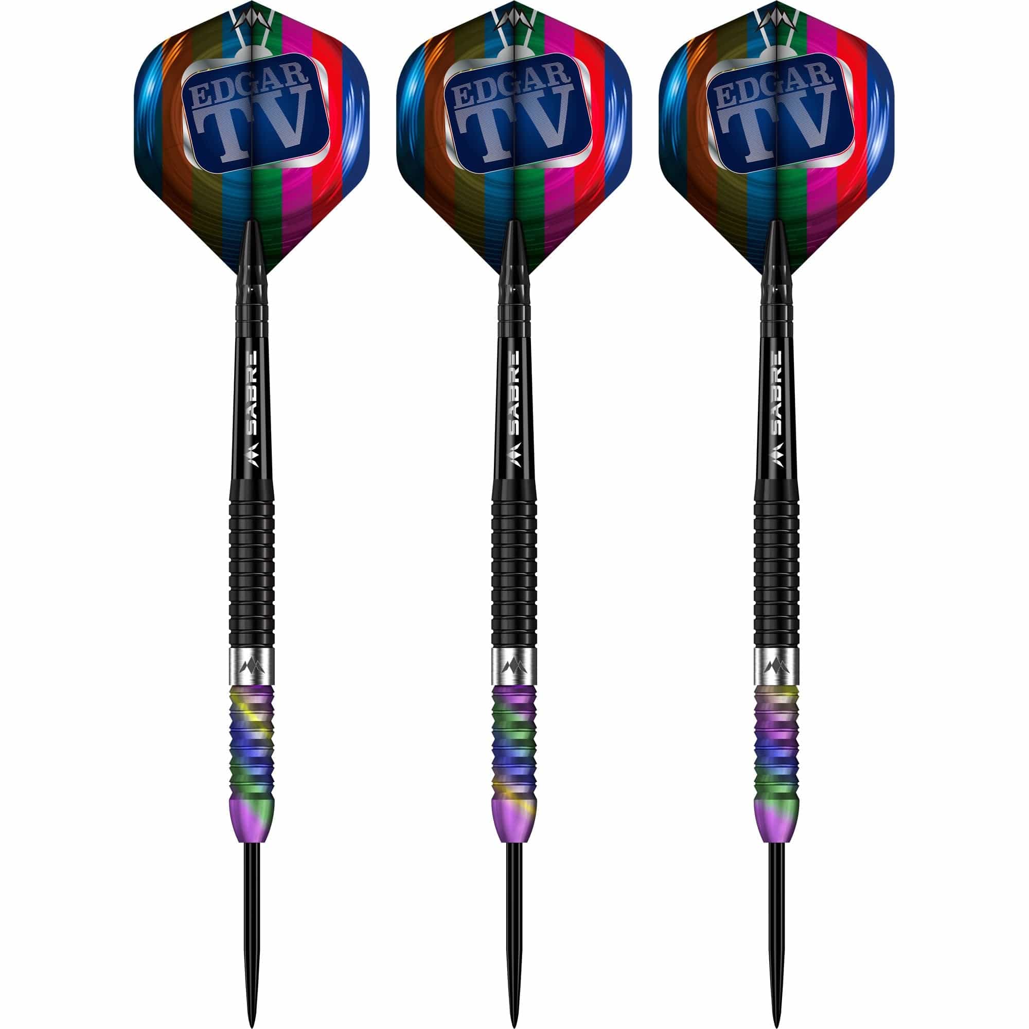 Mission Matthew Edgar Darts - Steel Tip - 90% Tungsten - Black & Coral PVD - Image 2