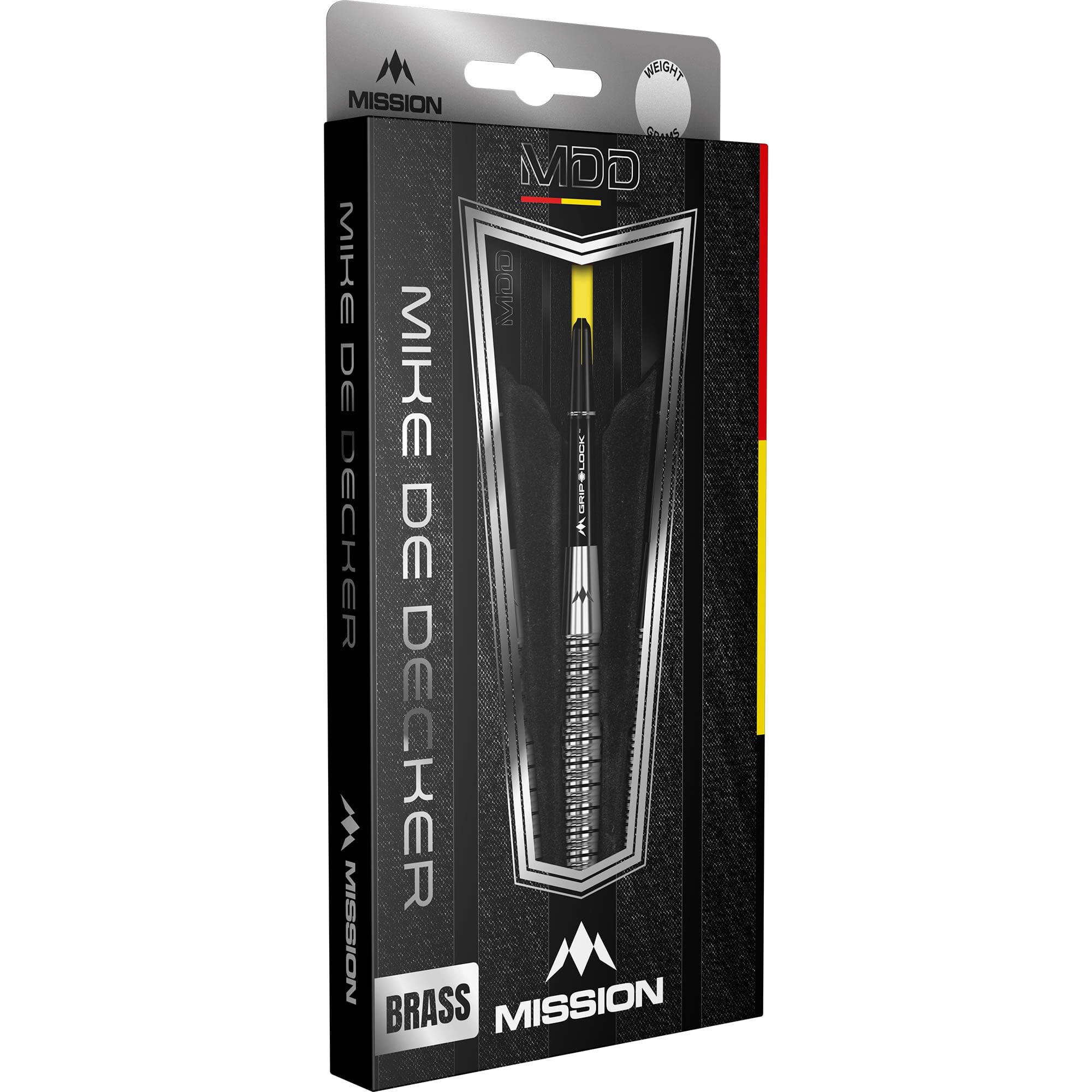 Mission Mike De Decker Darts - Steel Tip - Brass - Tungsten Look - 20g - Image 3