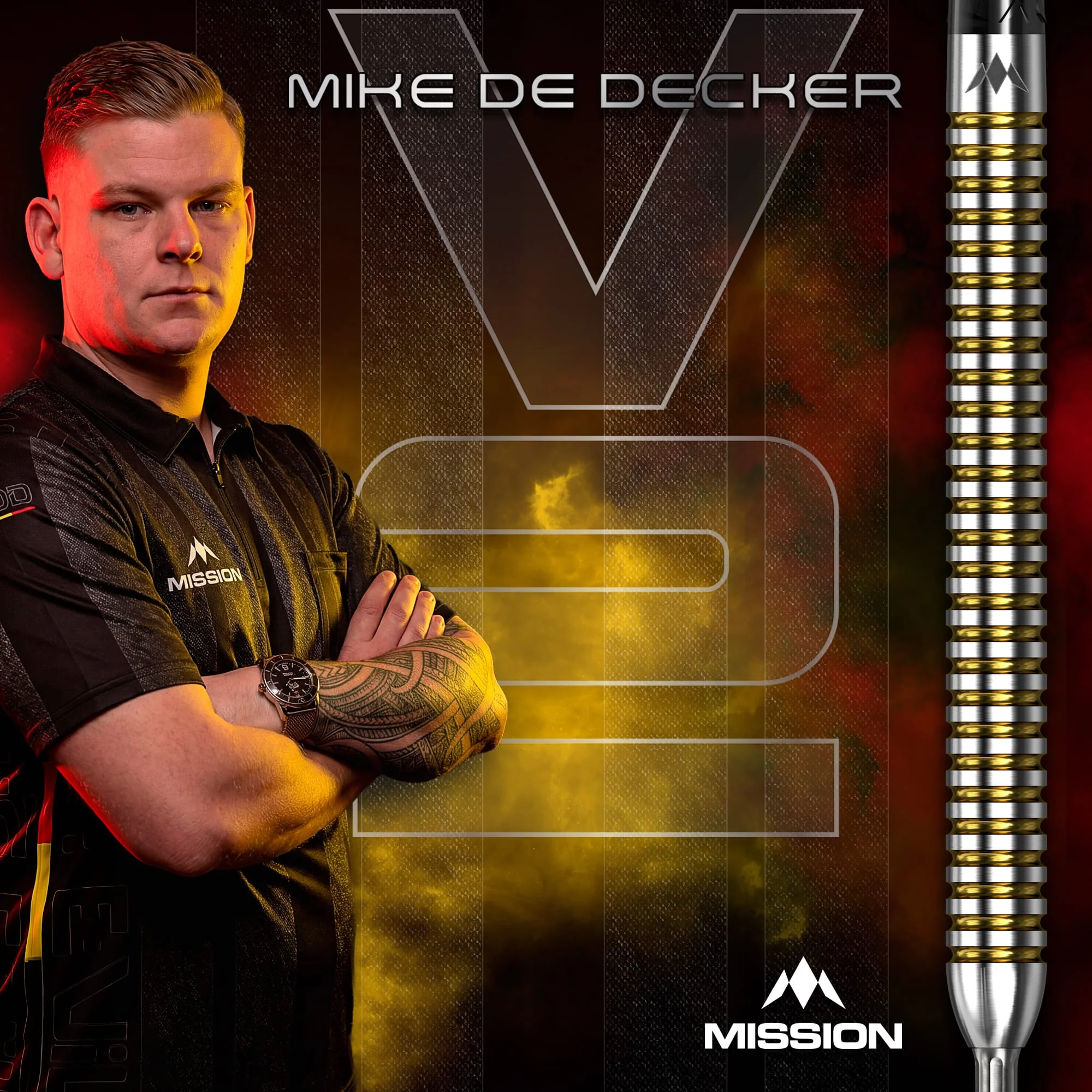 Mission Mike De Decker R2.5 Darts - Steel Tip - 95% Tungsten - V2 - Image 7