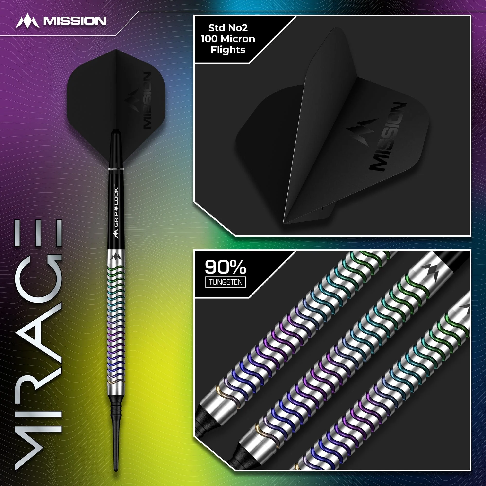 Mission Mirage Darts - Soft Tip - 90% Tungsten - Image 5