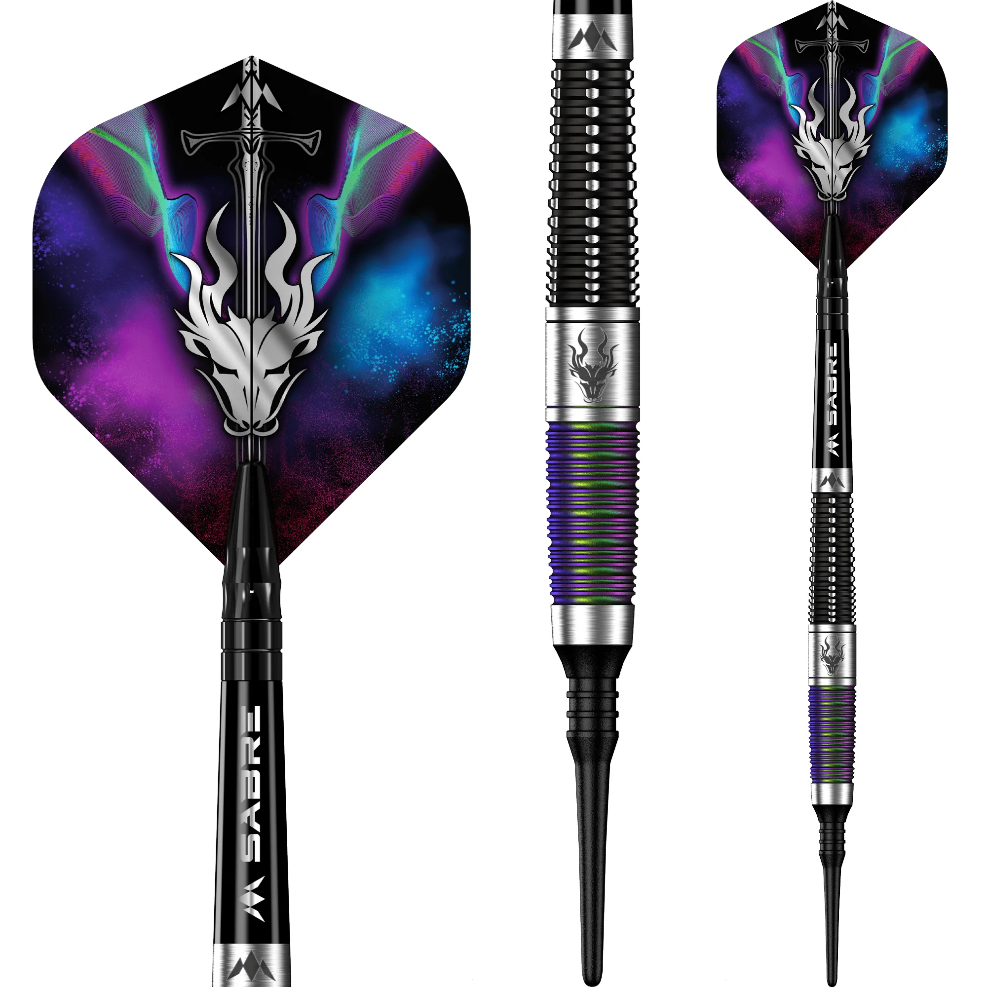 Mission Occult Darts - Soft Tip - 90% - Black & Coral PVD - Image 6