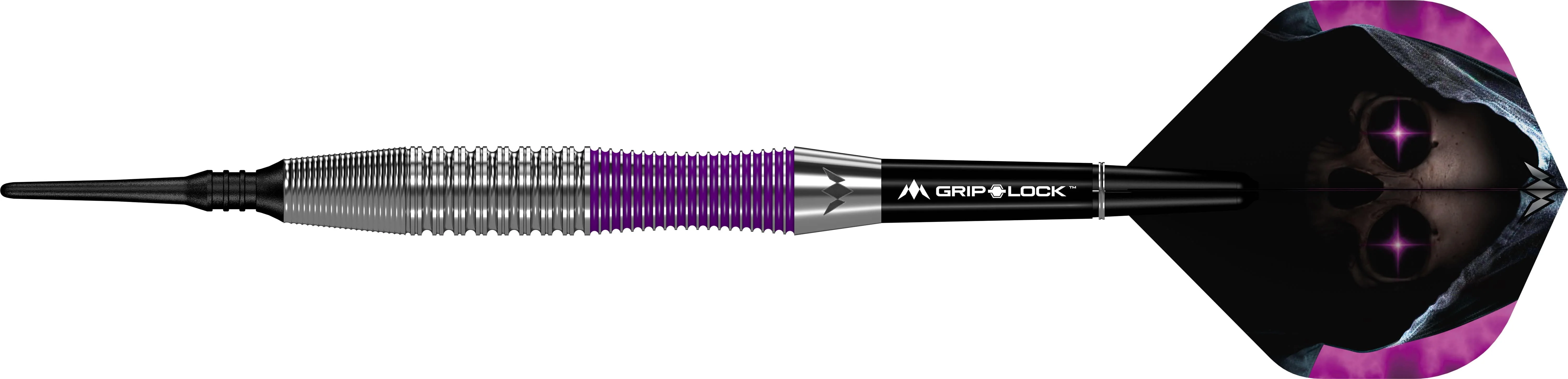 Mission Phantom Darts - Soft Tip - Brass - Silver & Purple Coated - Image 4