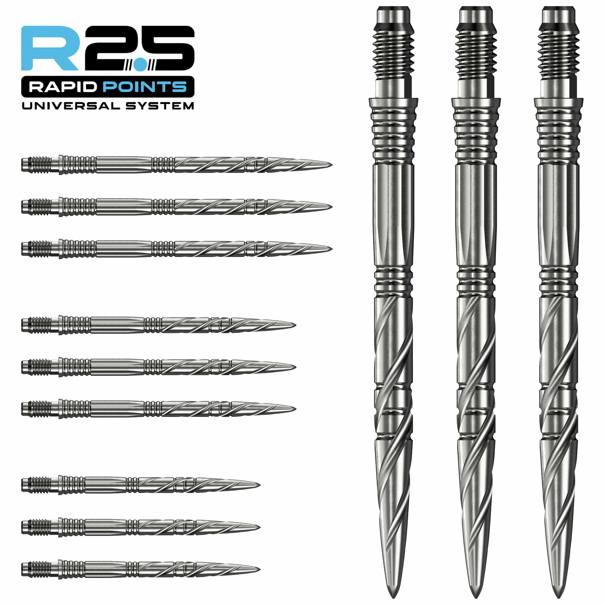 Mission R2.5 Rapid Dart Points - Steel Tip - SGV - Image 3