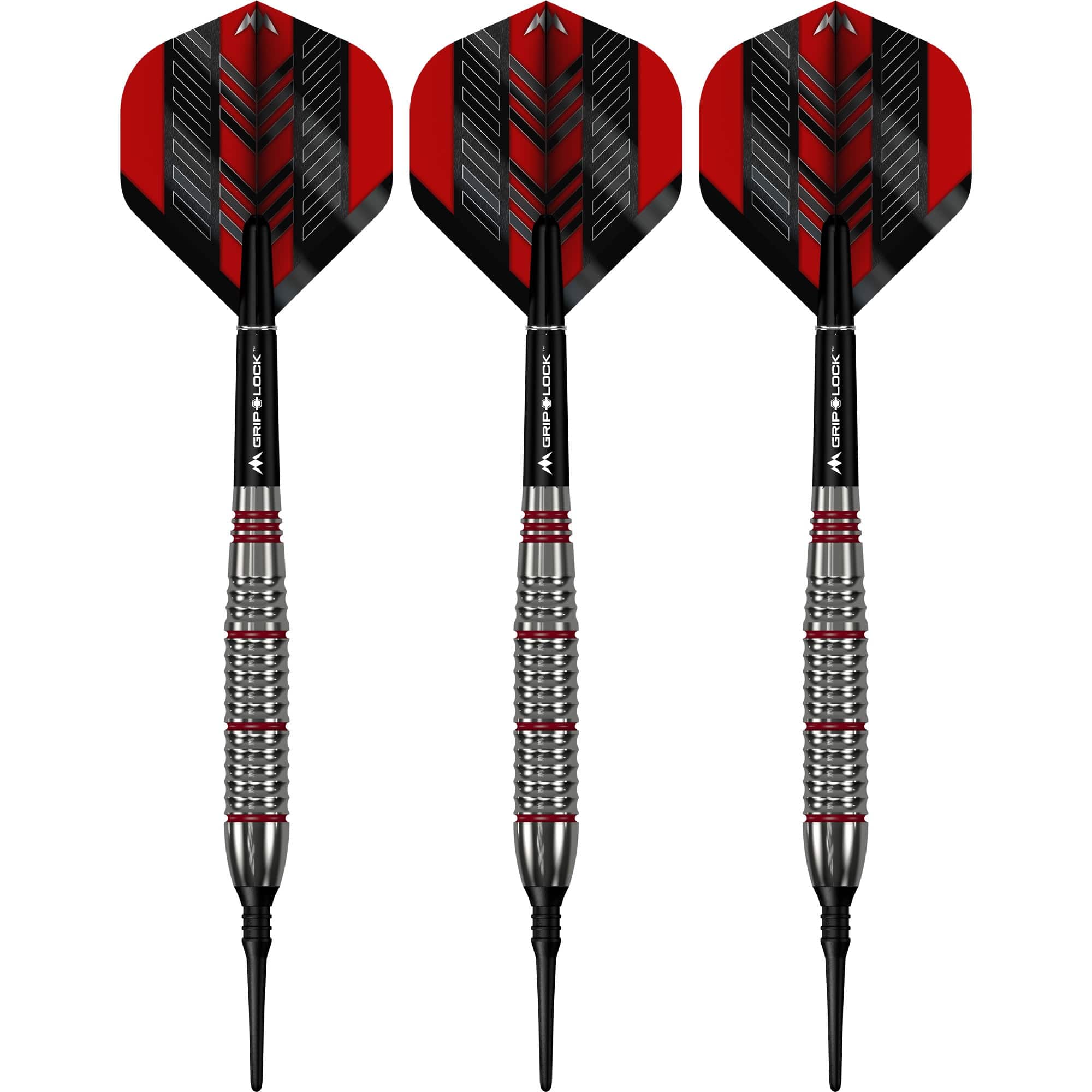 Mission Rogue Darts - Soft Tip - Brass - Silver & Red Coated - Image 2