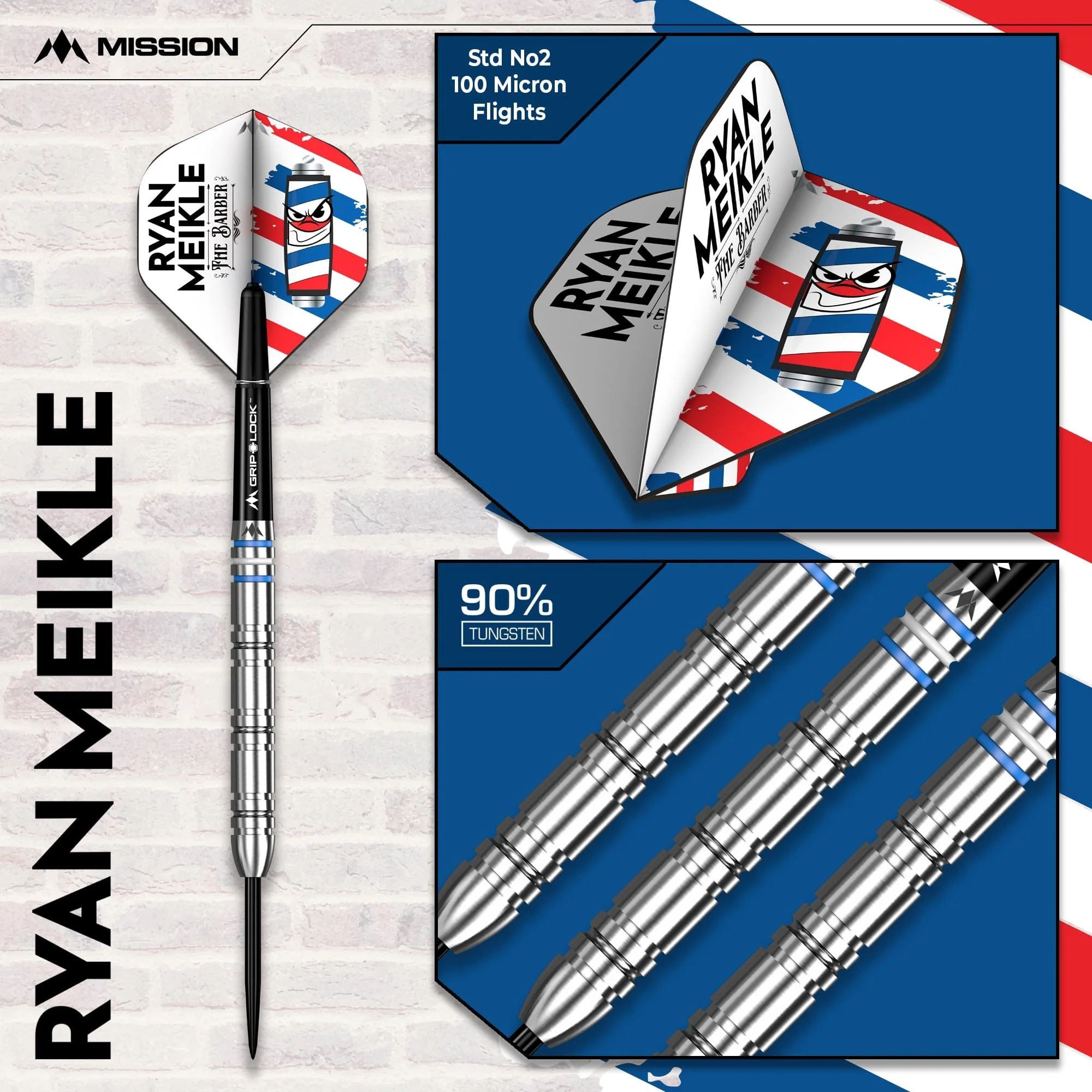 Mission Ryan Meikle Darts - Steel Tip - 90% Tungsten - Image 5