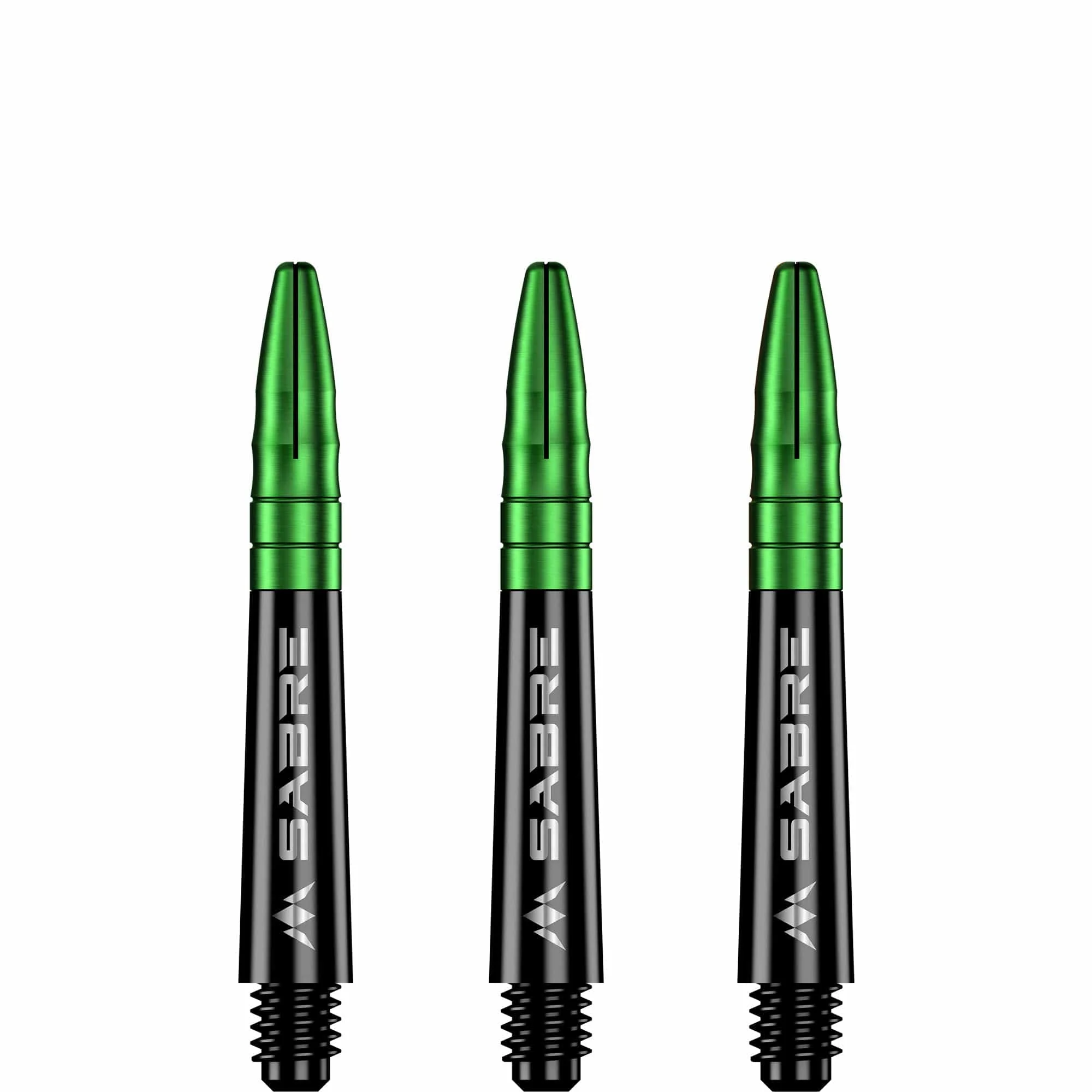 *Mission Sabre Shafts - Polycarbonate Dart Stems - Black - Green Top - Image 5