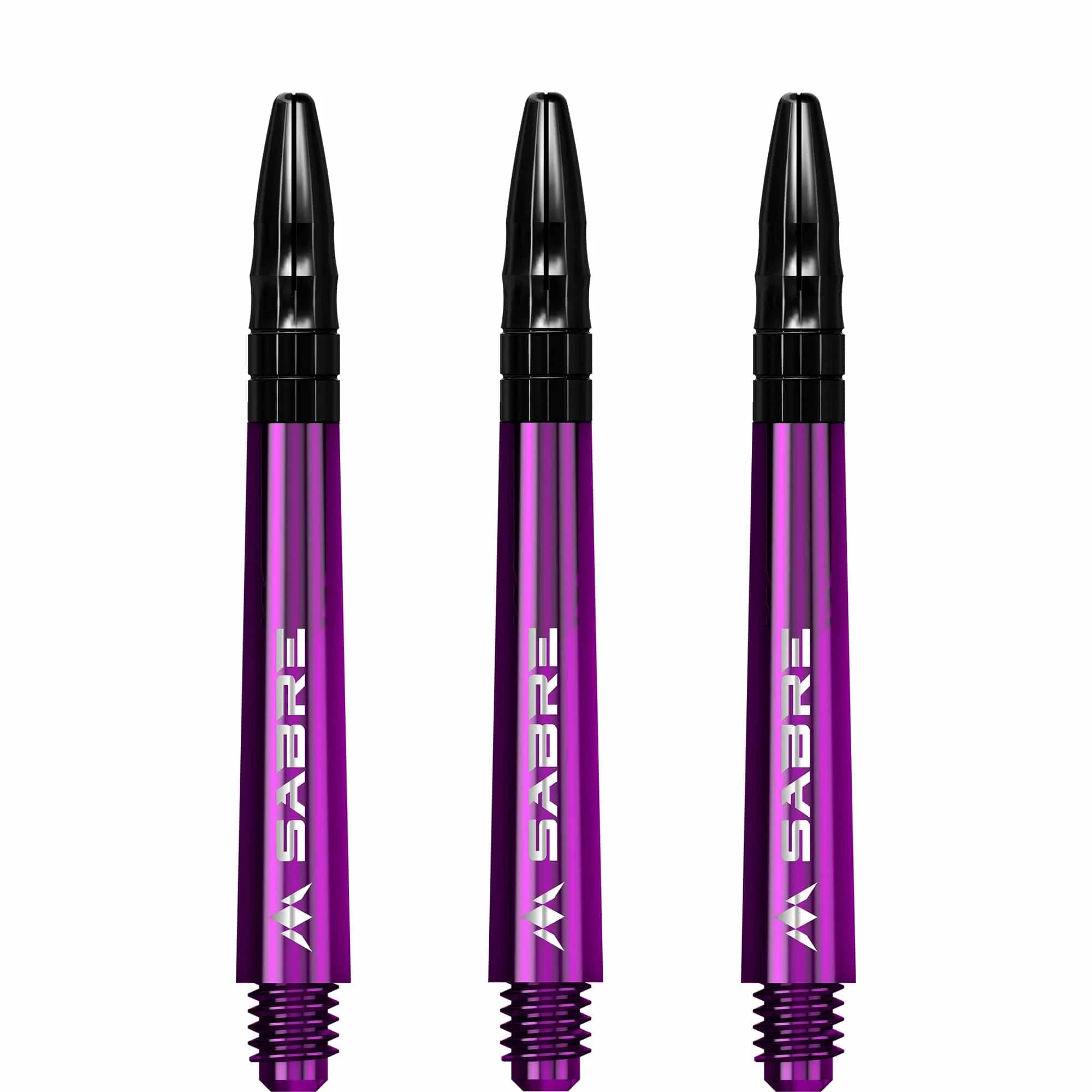 *Mission Sabre Shafts - Polycarbonate Dart Stems - Purple - Black Top - Image 3