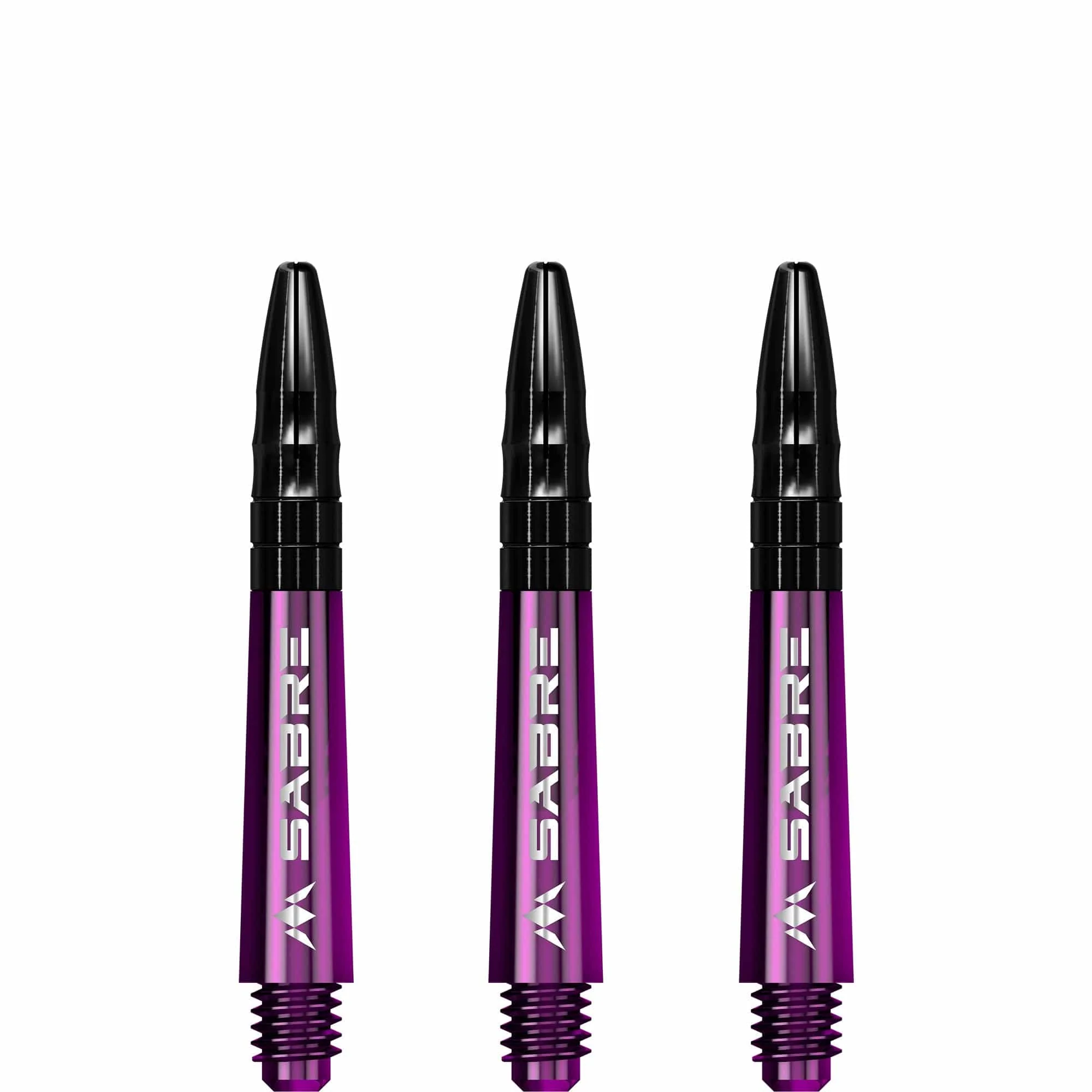 *Mission Sabre Shafts - Polycarbonate Dart Stems - Purple - Black Top - Image 5