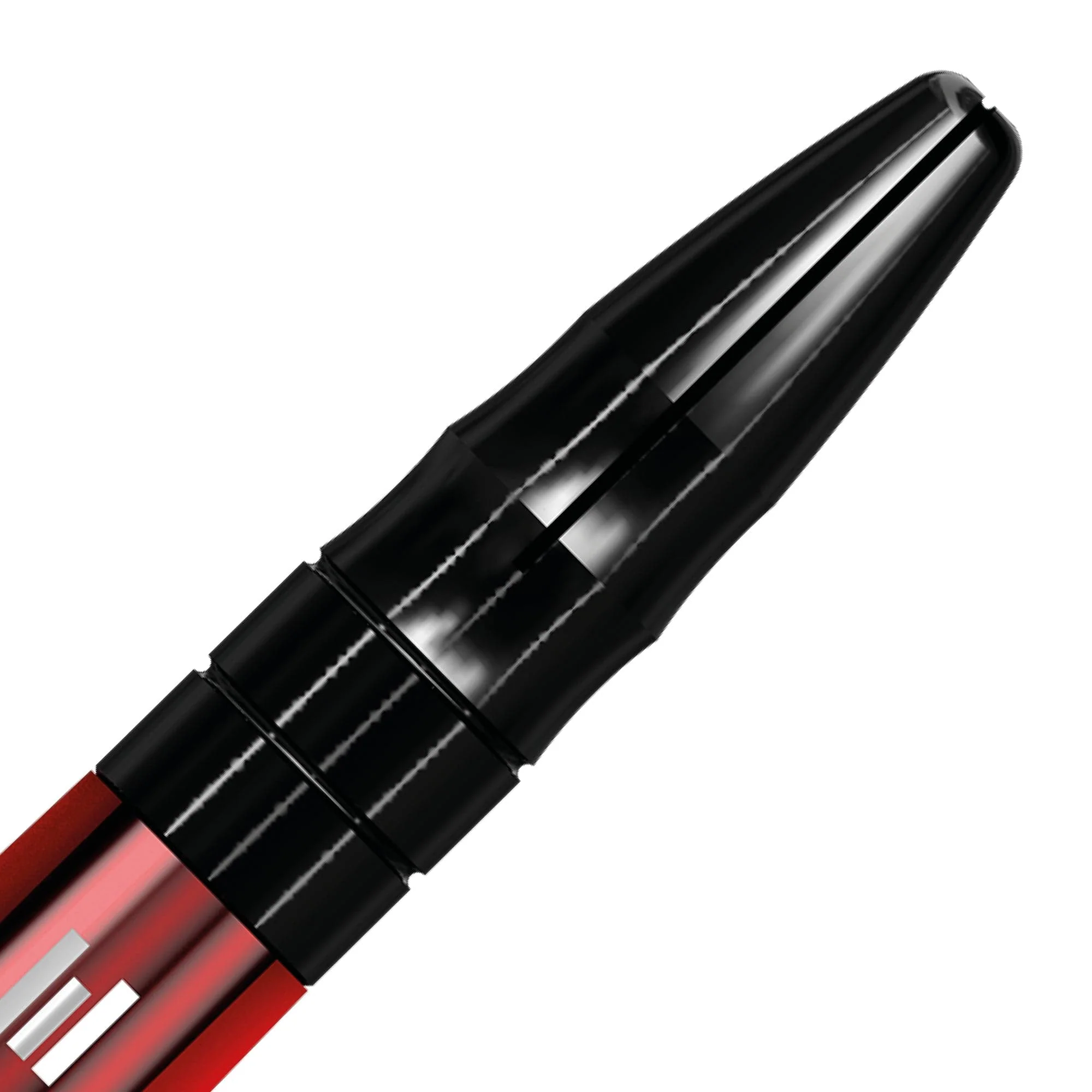 *Mission Sabre Shafts - Polycarbonate Dart Stems - Red - Black Top - Image 10