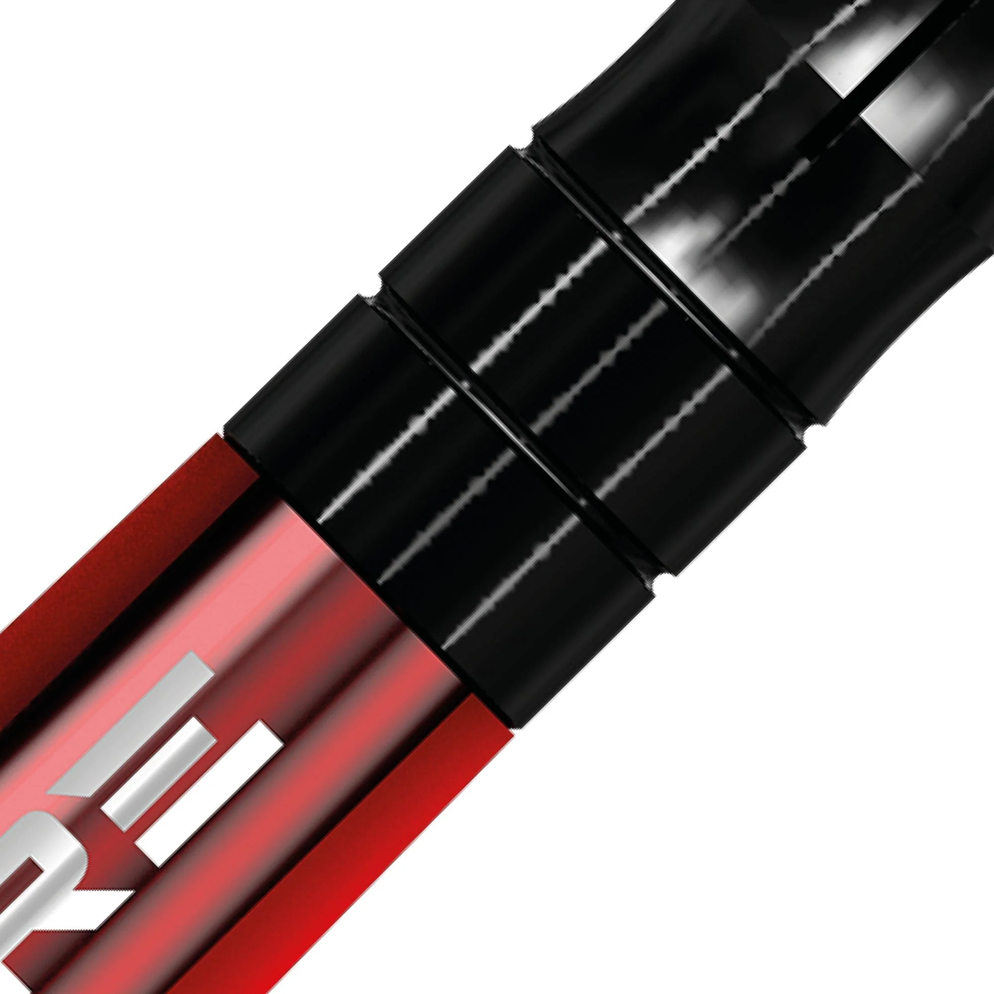 *Mission Sabre Shafts - Polycarbonate Dart Stems - Red - Black Top - Image 11
