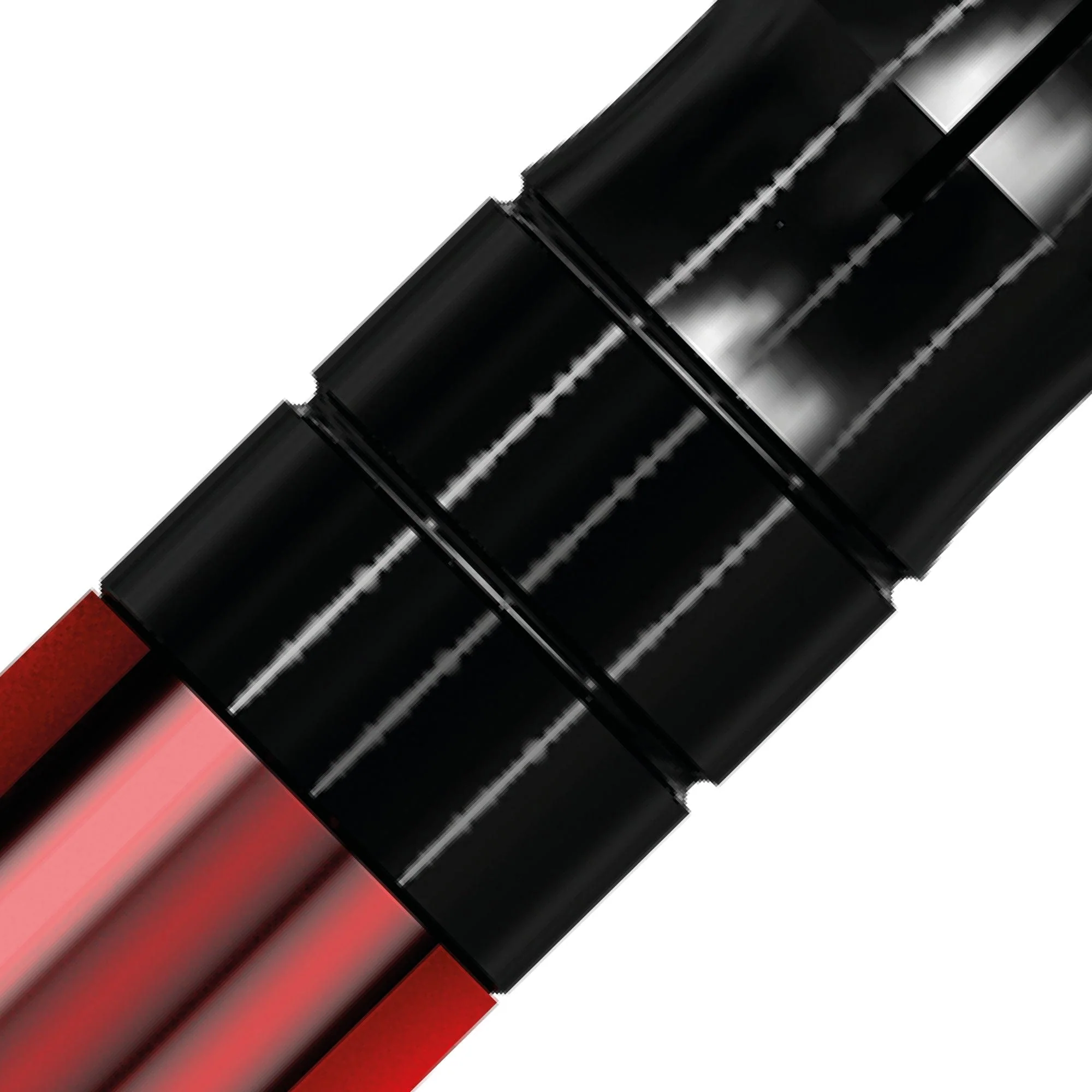 *Mission Sabre Shafts - Polycarbonate Dart Stems - Red - Black Top - Image 12