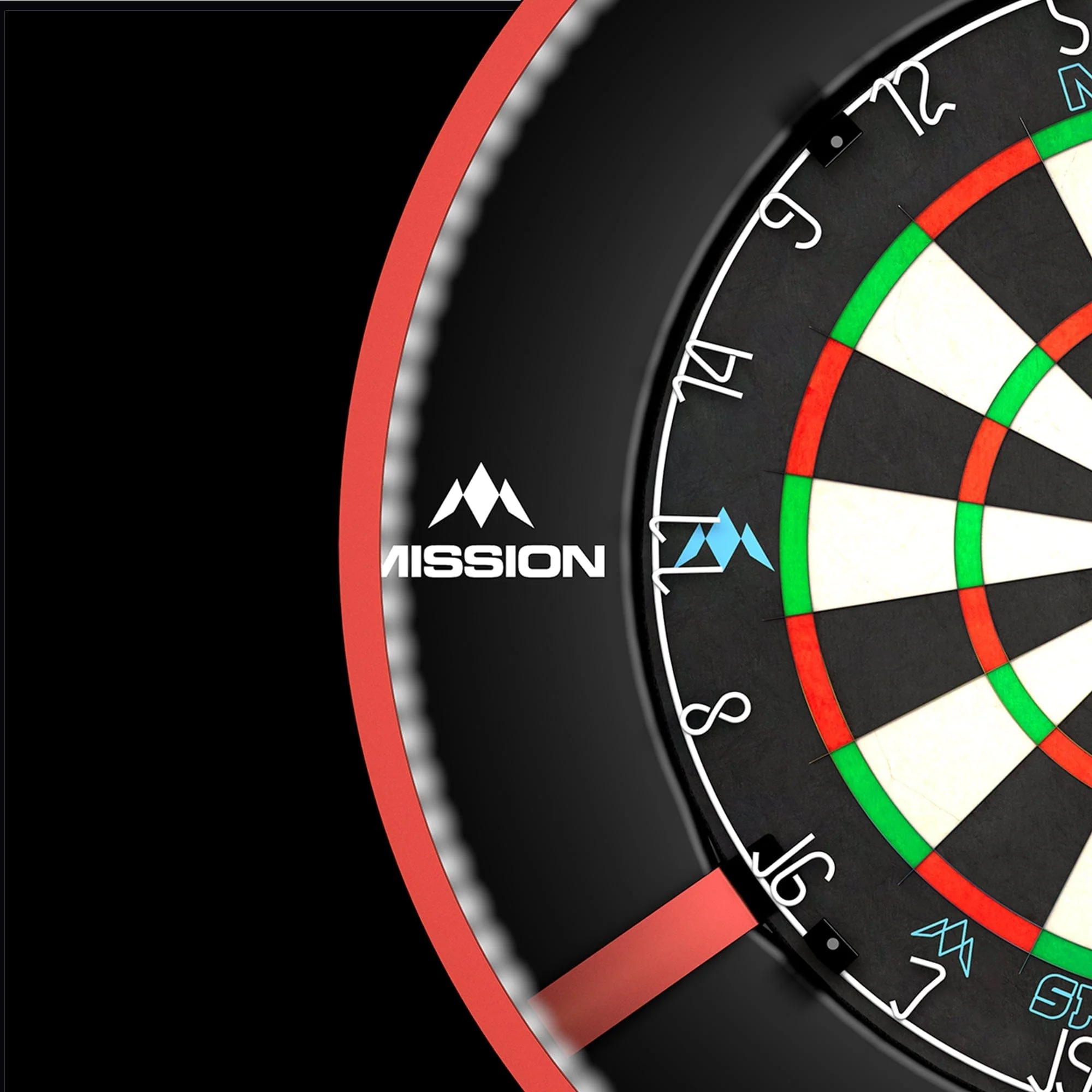Mission Samurai 3 x Arsenal Dartboard Set - Dart Board, Surround, Torus 270 Light & 2 sets of Brass Darts - Image 6