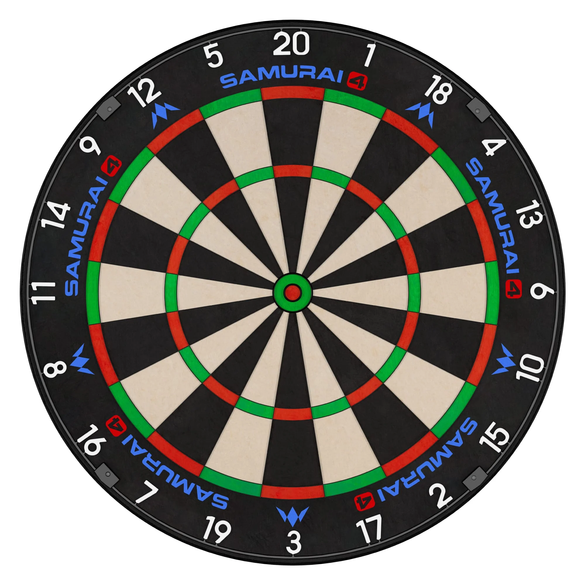 Mission Samurai 4 Dartboard - Professional - Knife Wire - Black Spider
