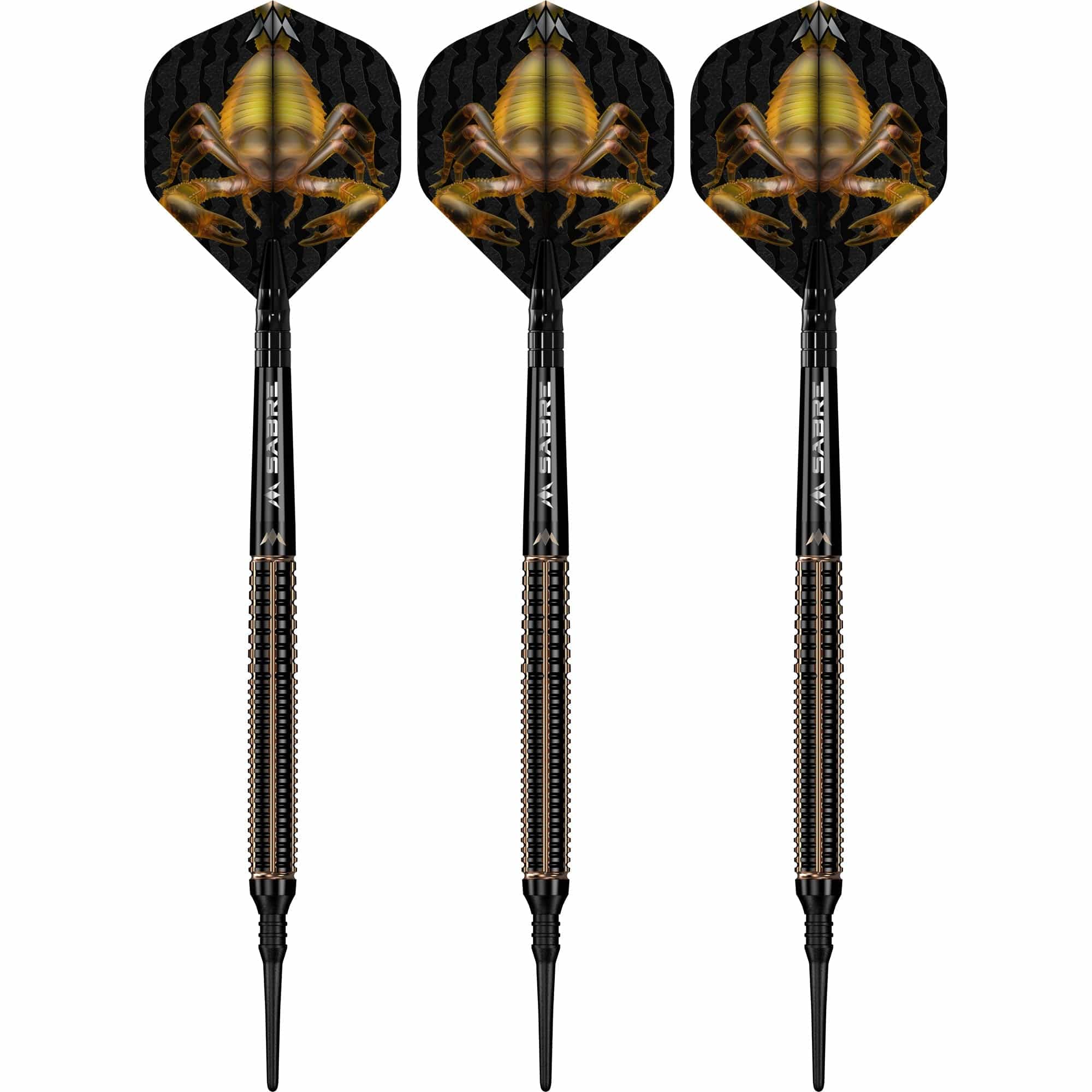 Mission Scorpion Darts - Soft Tip - 90% Tungsten - Black & Gold Electro - Image 2