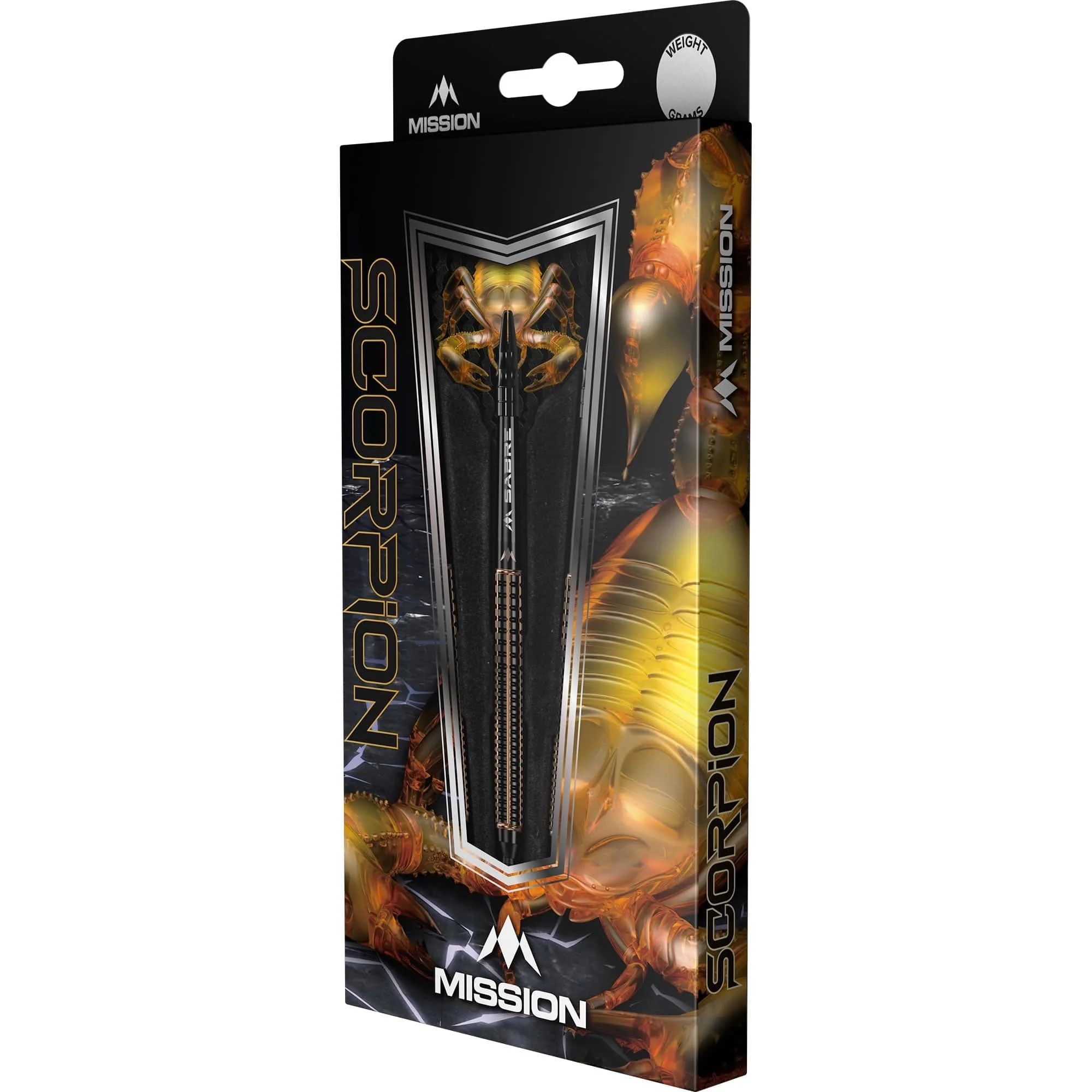 Mission Scorpion Darts - Steel Tip - 90% Tungsten - Black & Gold Electro - Image 3