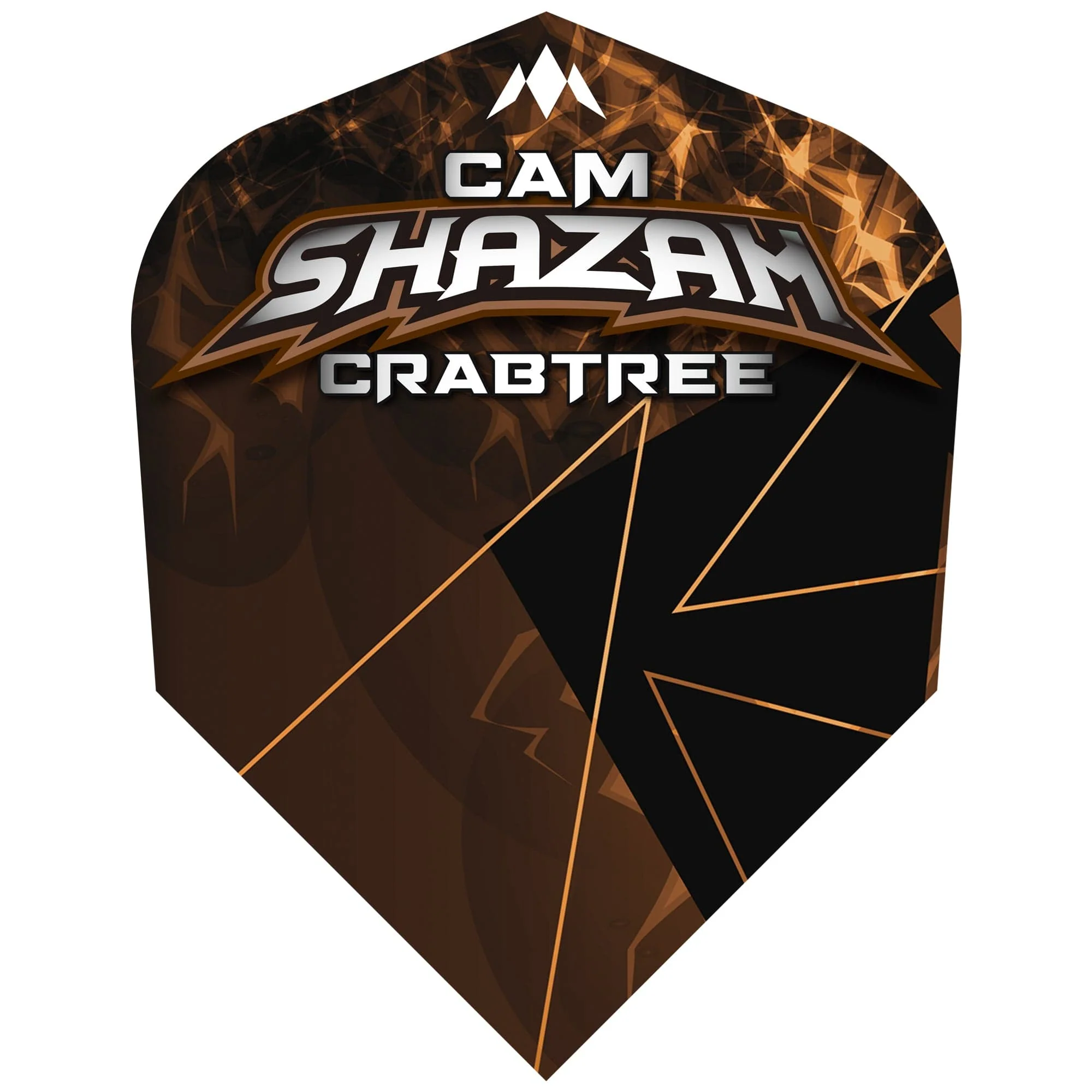 Mission Solo Dart Flights - 100 Micron - Standard No6 - Cam Crabtree - Bronze