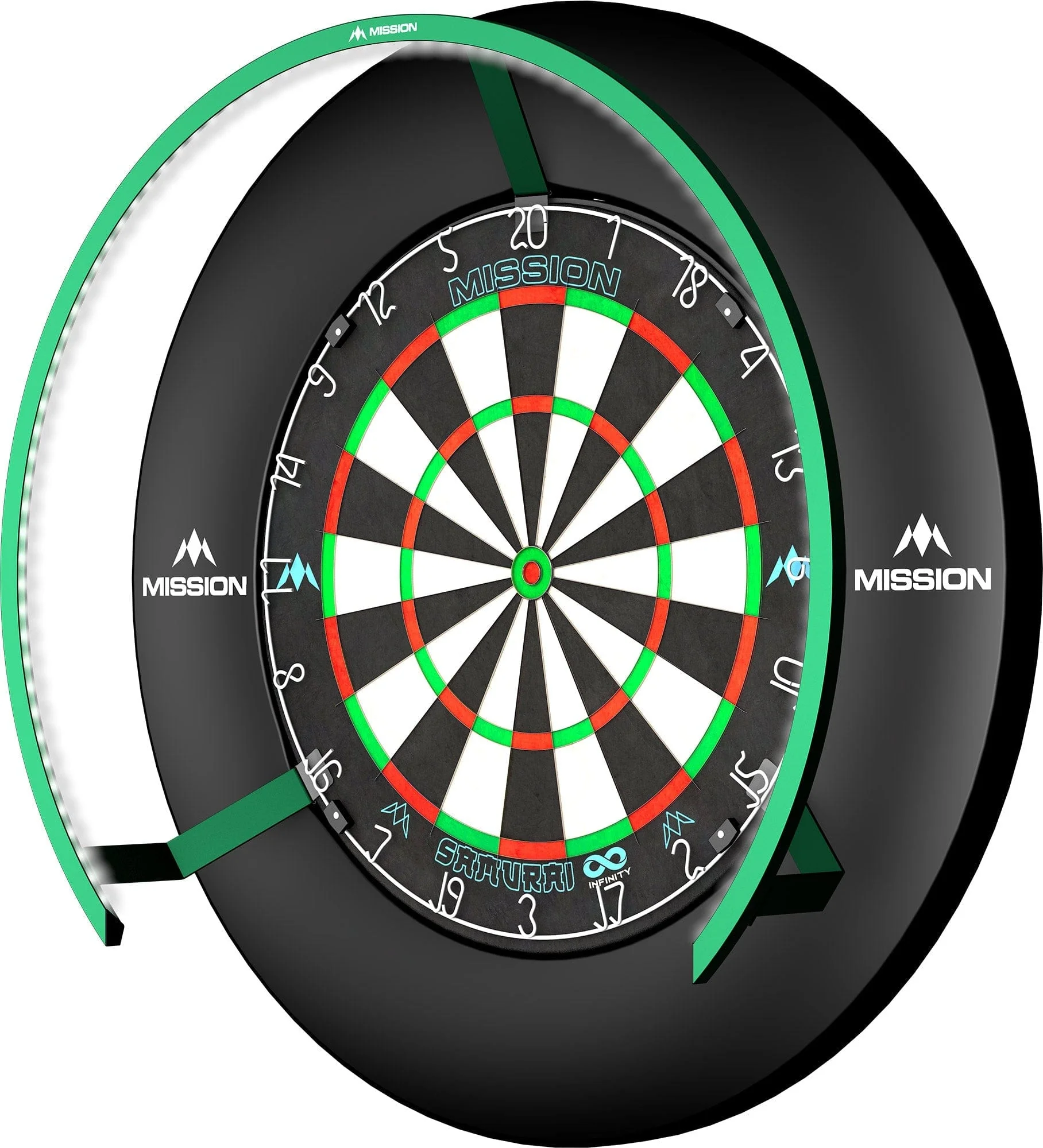 Mission Torus 270 Dartboard Lighting - Bright White Light - Image 32