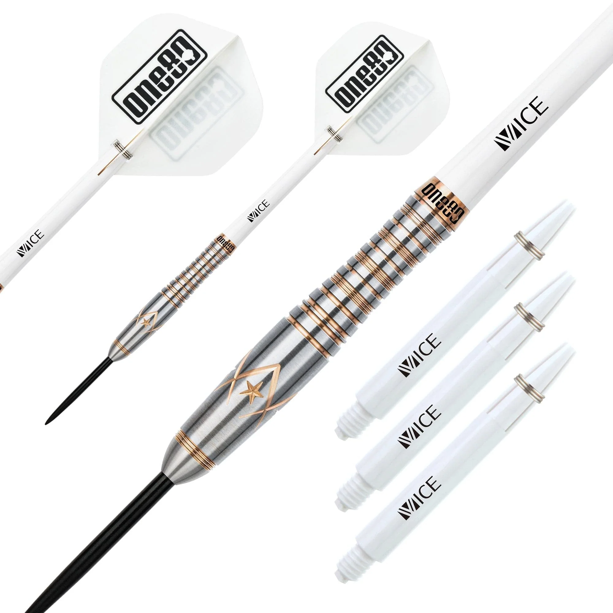 One80 Alice Law Stone Darts - Steel Tip - V2 - Bronze Star - 22g - Image 2