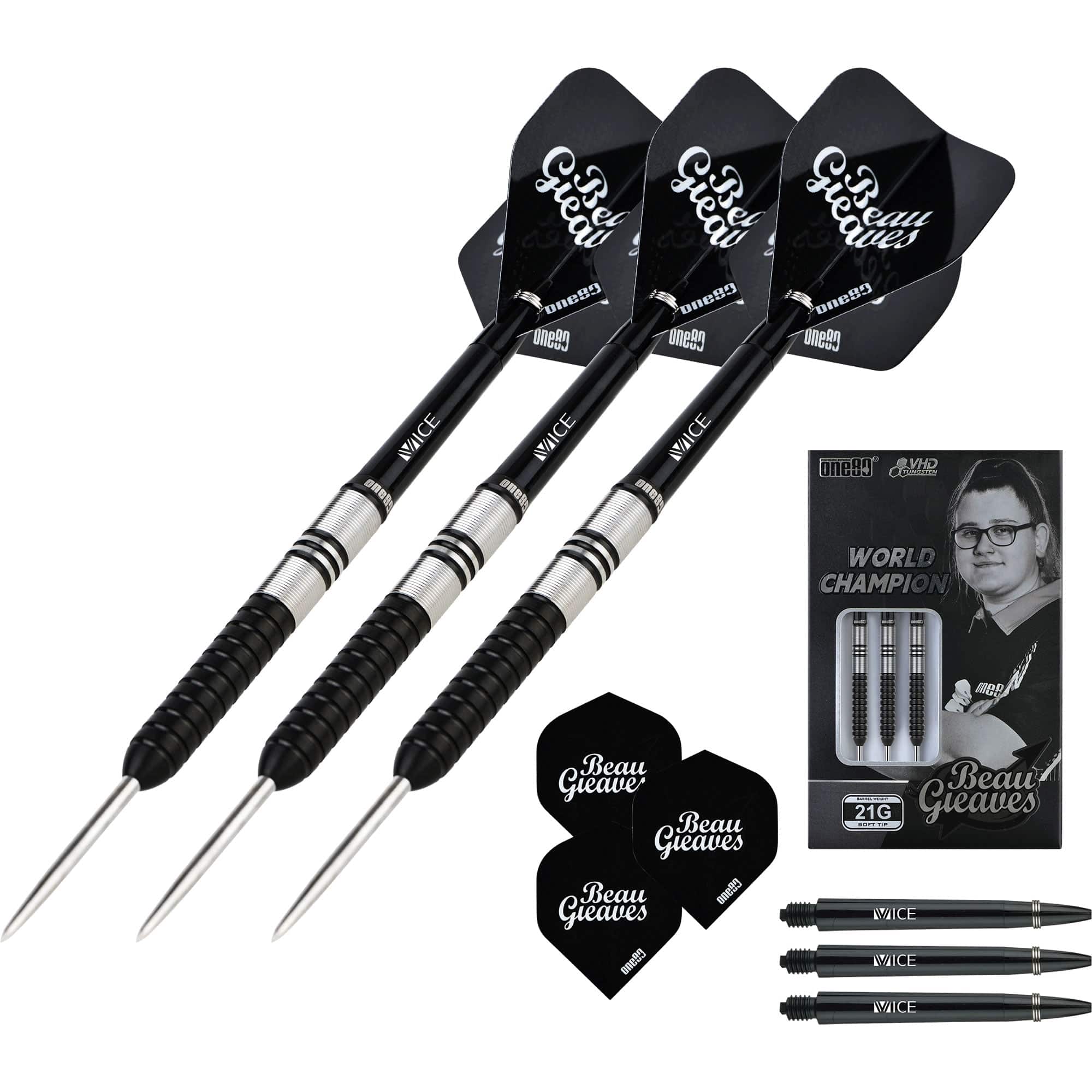 One80 Beau Greaves Darts - Steel Tip - VHD - Black Edition - Image 5