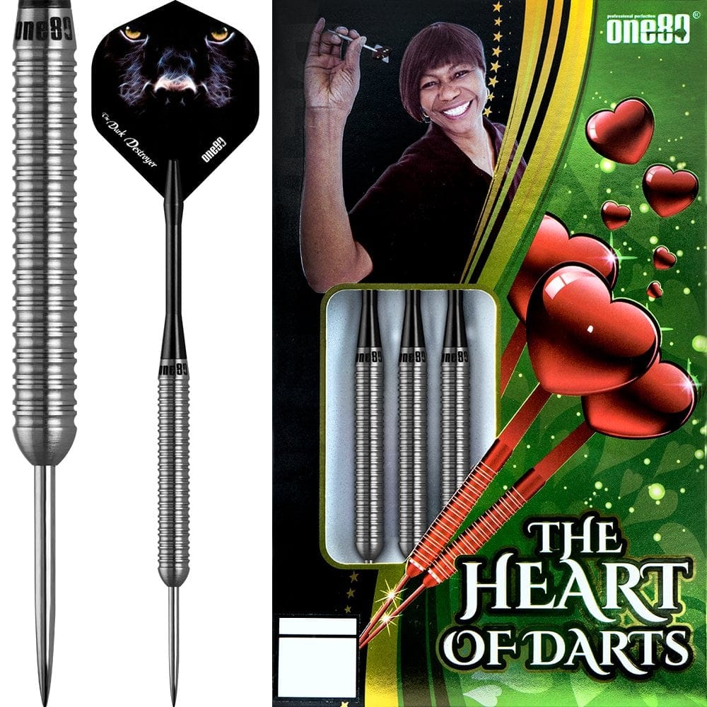 One80 Deta Hedman HD Darts - Steel Tip Tungsten - Hand Made - 22g