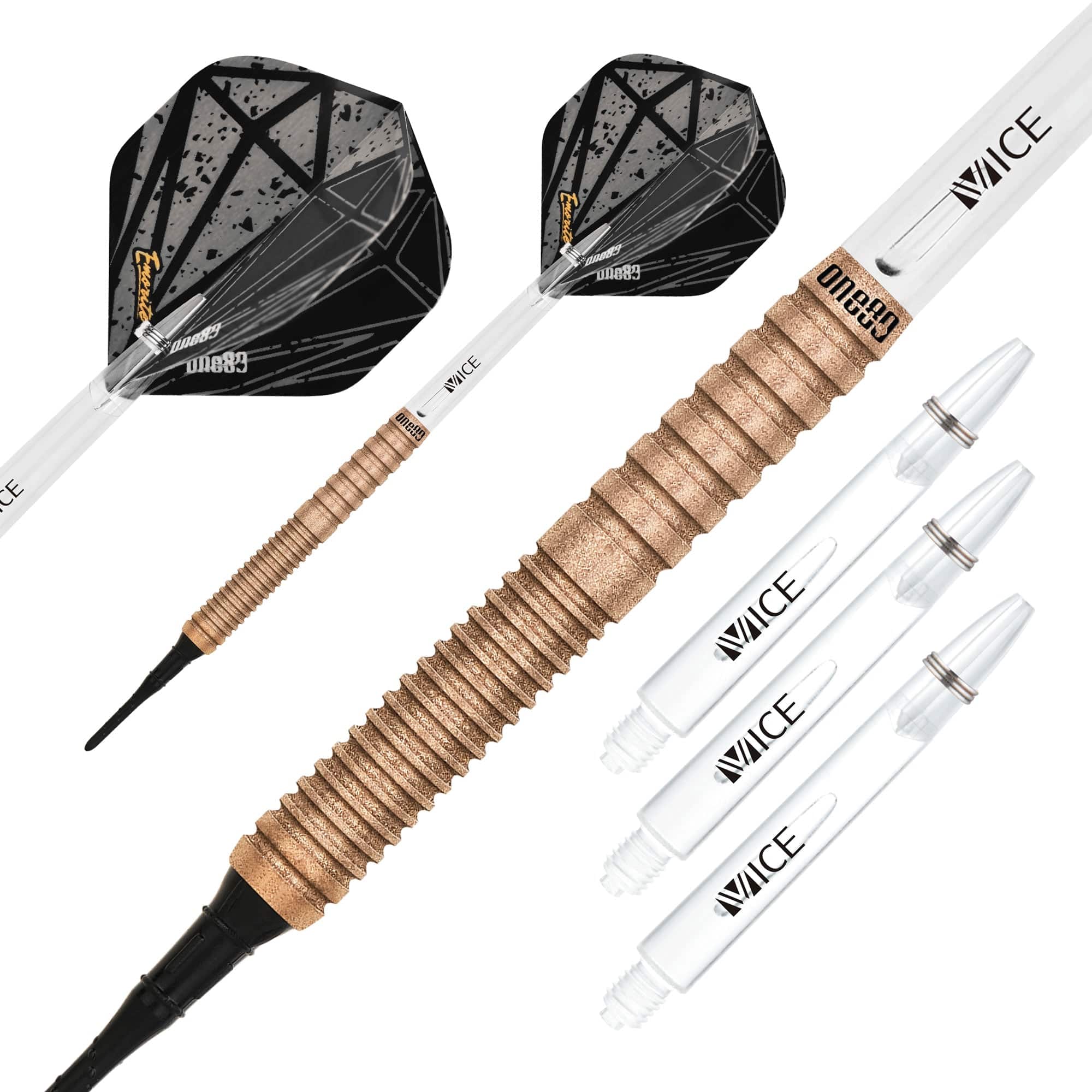 One80 Emorite 02 Darts - Soft Tip - 90% Tungsten - Rose Gold - Image 2