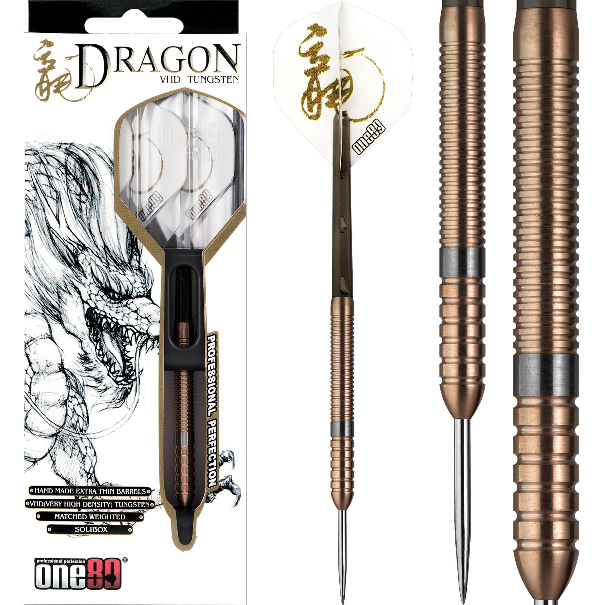 One80 FIRE Dragon Darts - Steel Tip Tungsten - Hand Made - Image 2