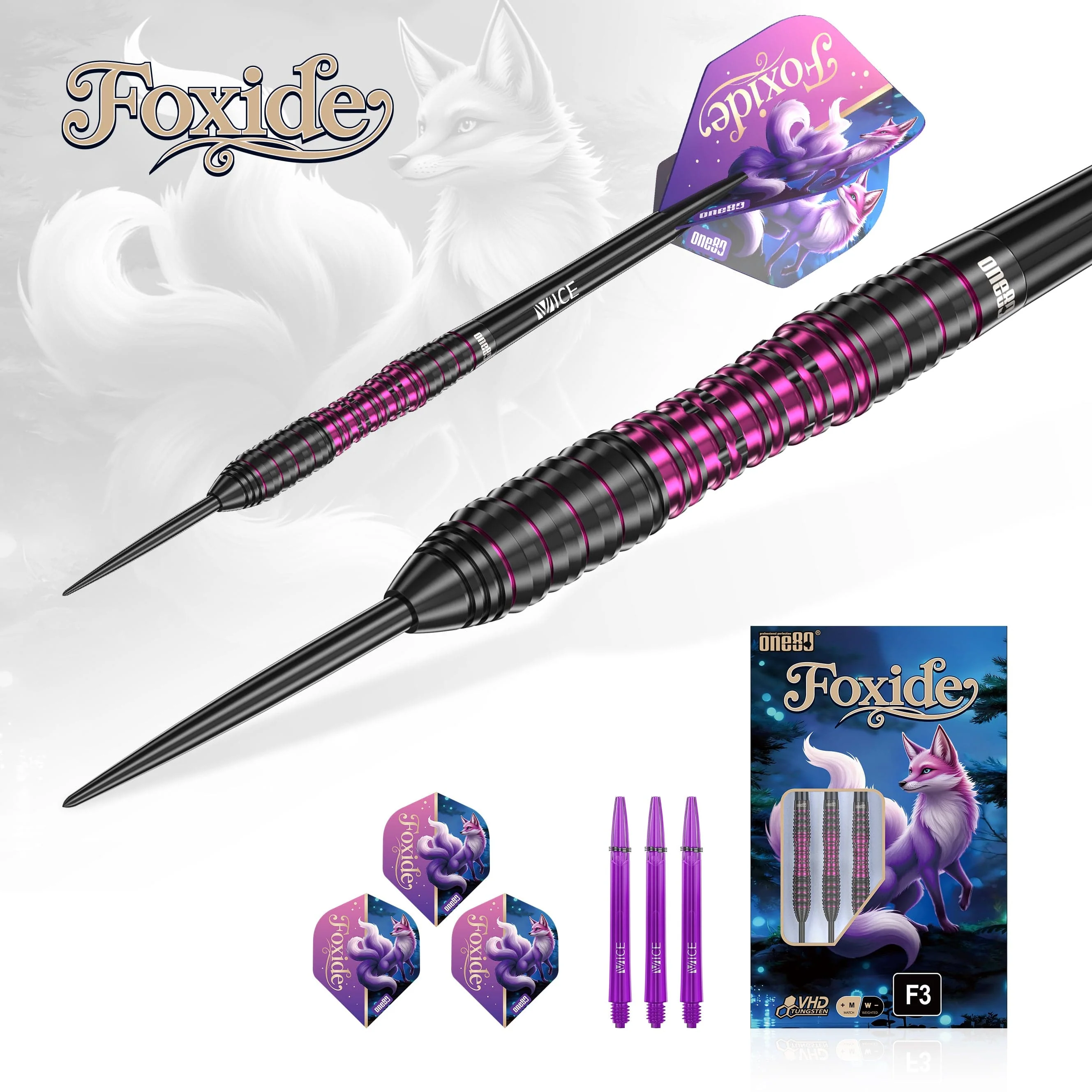 One80 Foxide Darts - Steel Tip - 90% Tungsten - F3 - Image 3