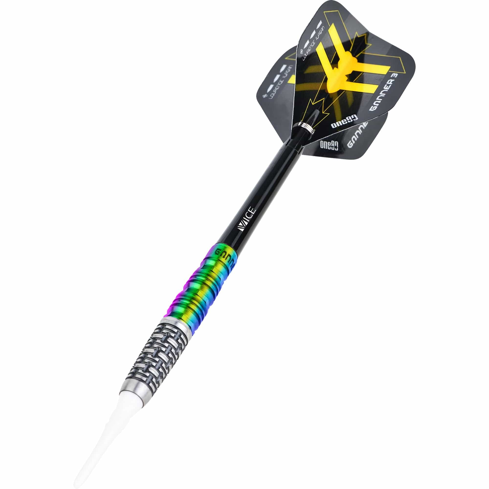 One80 Gunner III Darts - Soft Tip - Lourence Ilagan - Black & Chameleon - Image 5