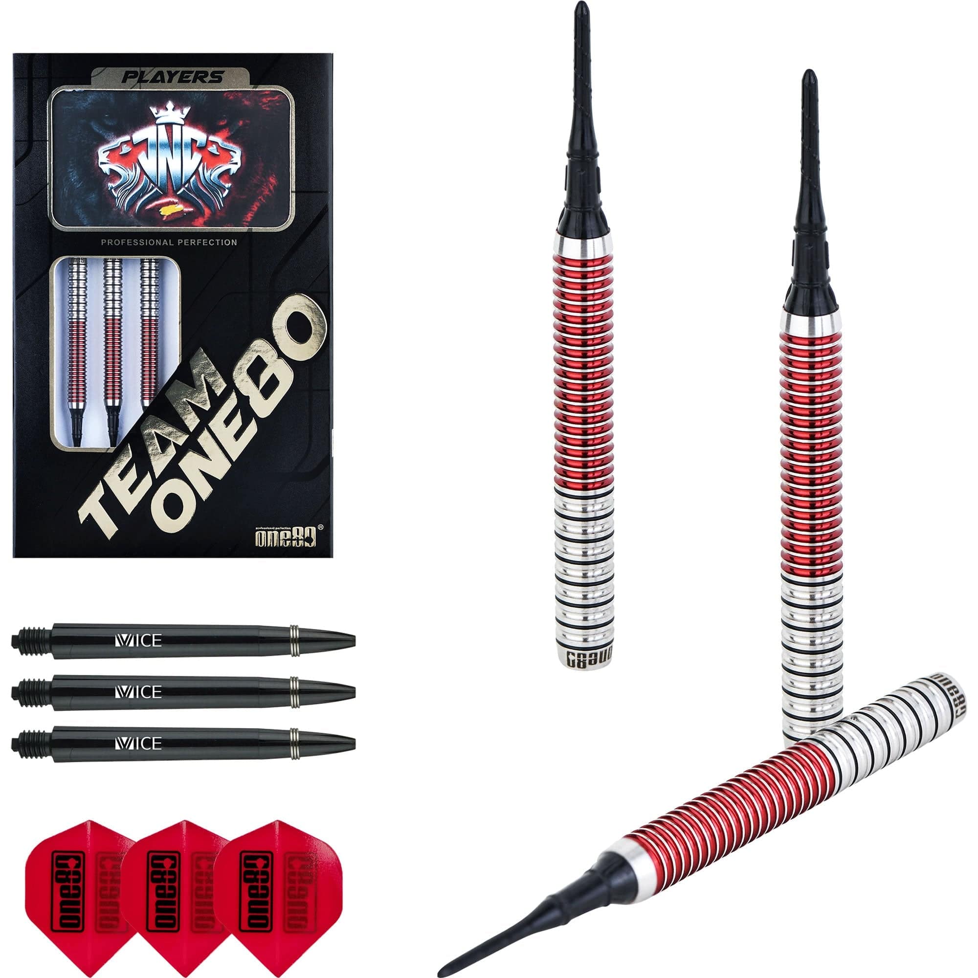 One80 Jaime Nuñez Cortes Darts - Soft Tip - JNC - Signature Darts - Electric Red - Image 8