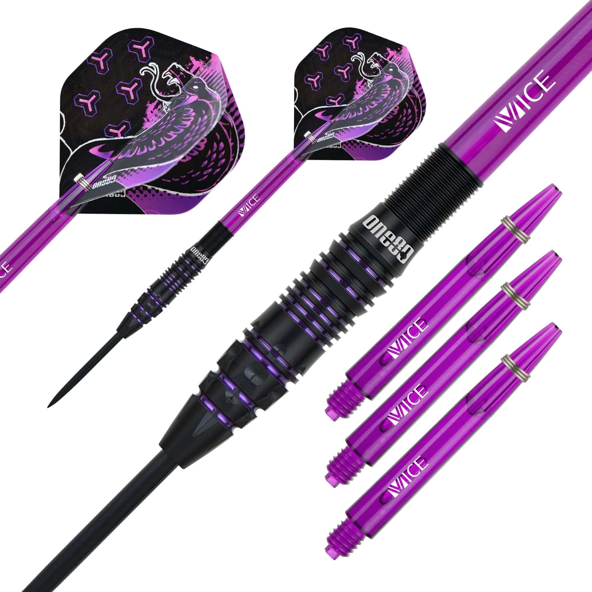 One80 Jelle Klaasen VHD Darts - Steel Tip - The Cobra - Black - Image 2