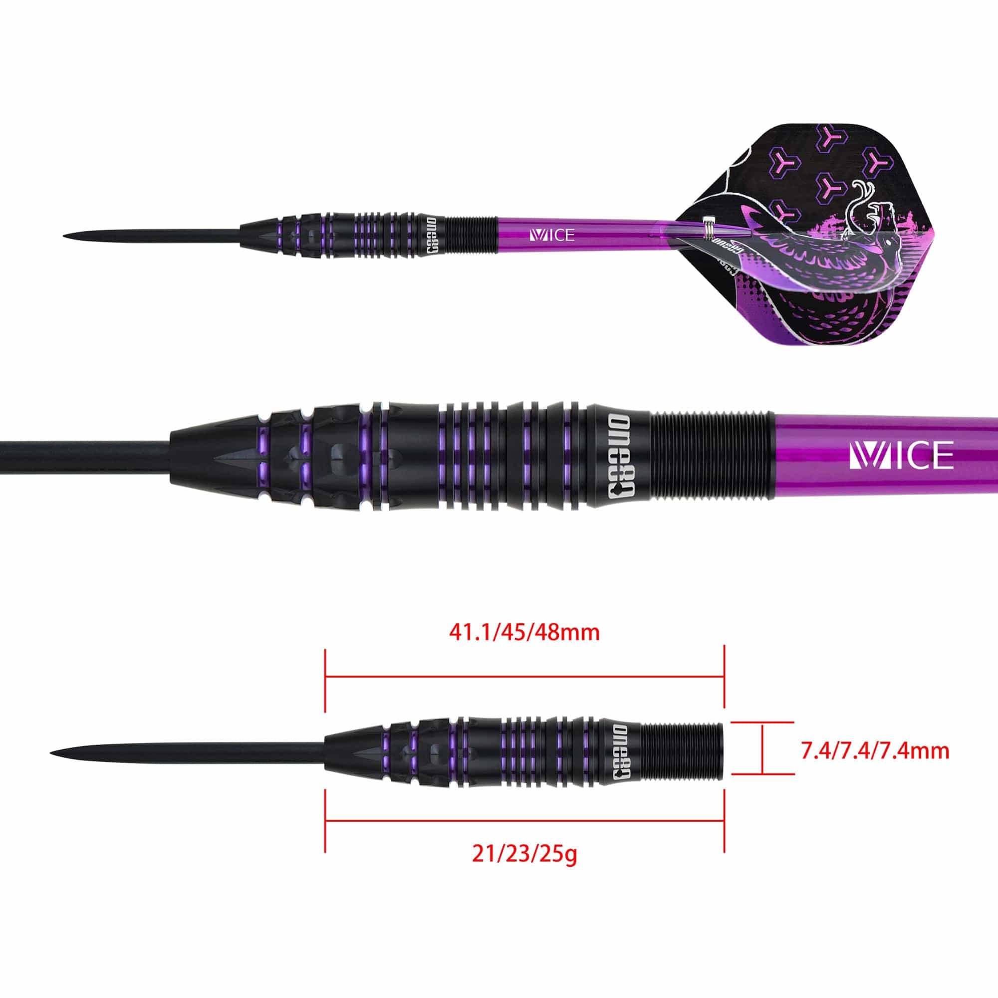 One80 Jelle Klaasen VHD Darts - Steel Tip - The Cobra - Black - Image 7