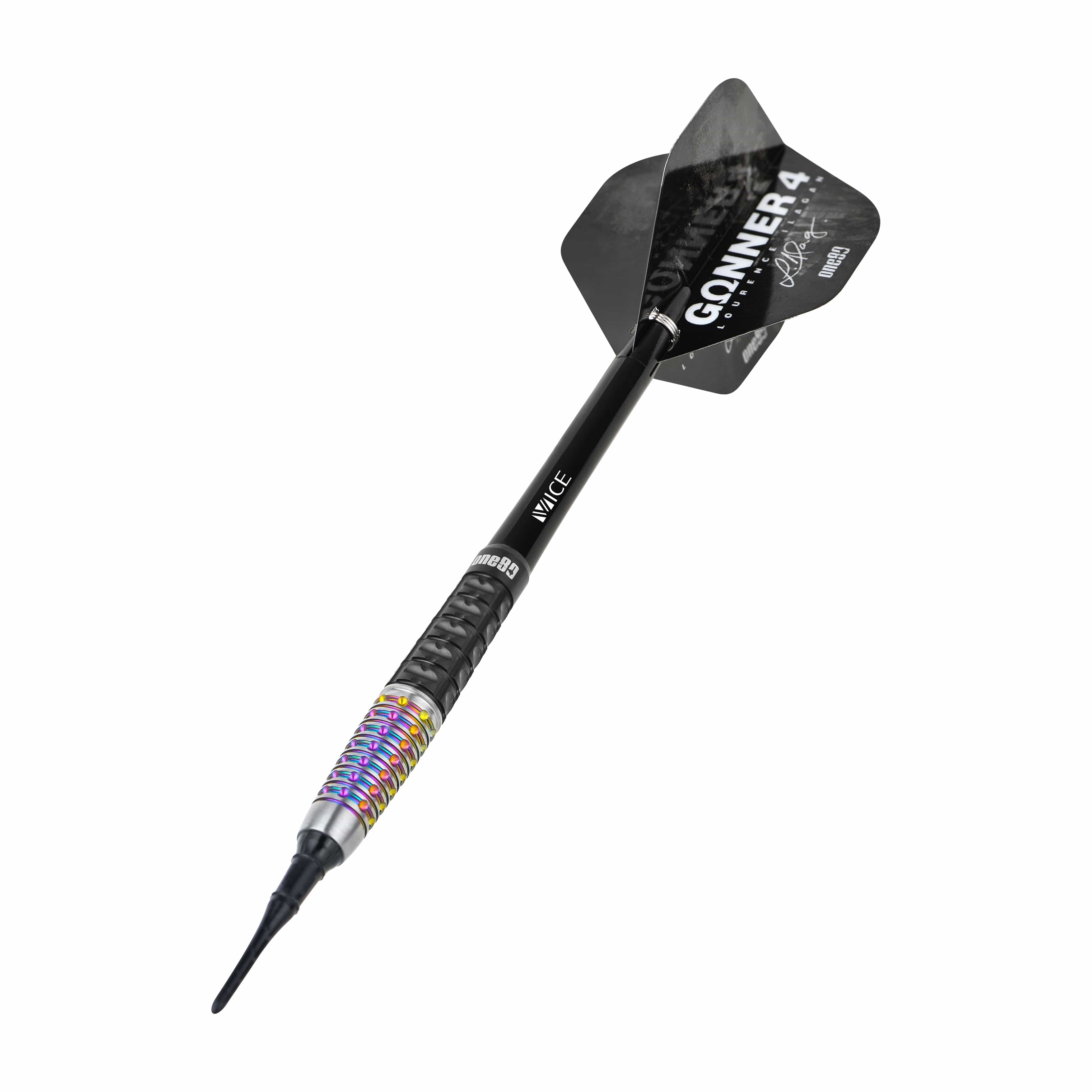 One80 Lourence Ilagan Darts - Soft Tip - 90% Tungsten - Rainbow - 22g - Image 3
