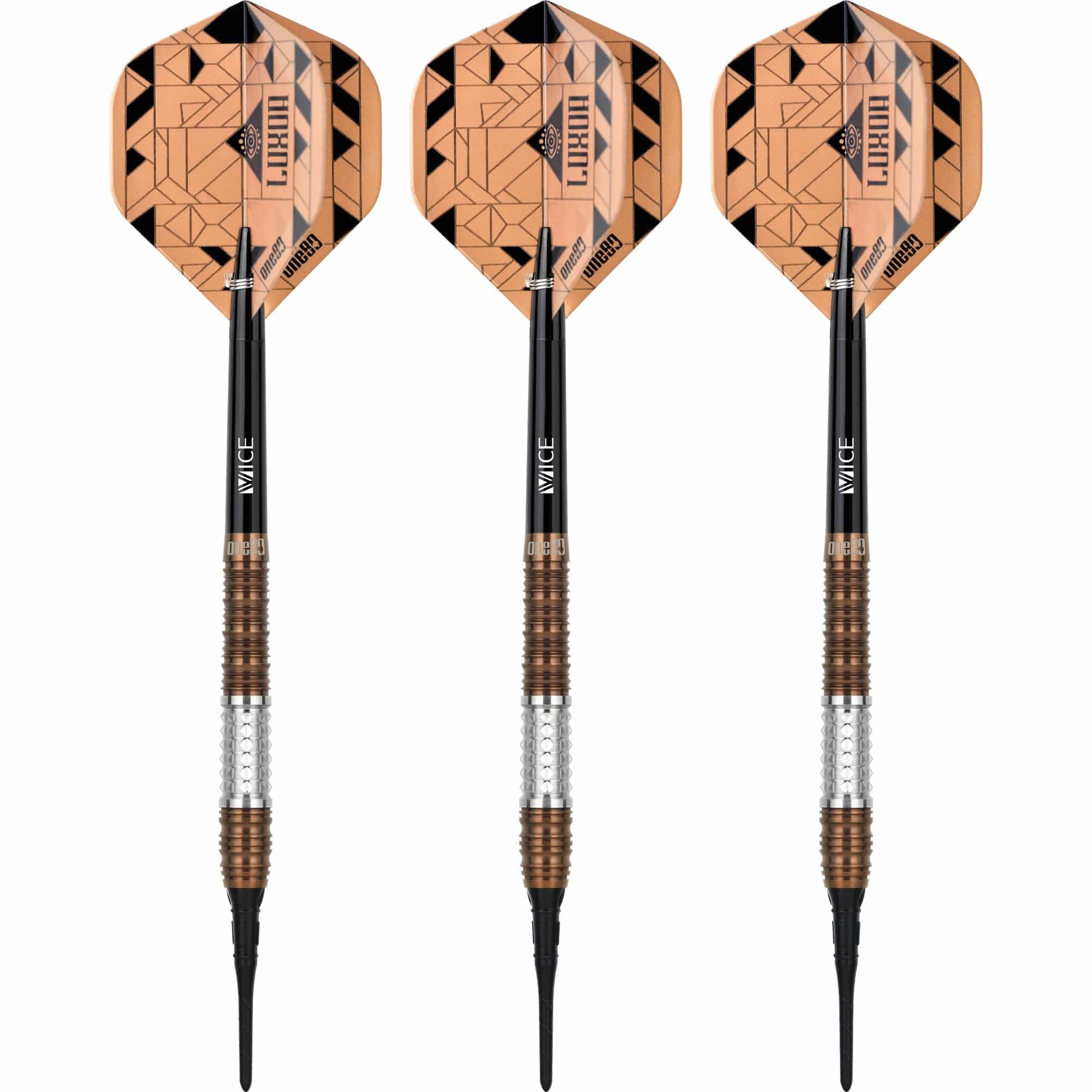 One80 Luxor Darts - Soft Tip - 90% Tungsten - Delta - 18g - Image 2