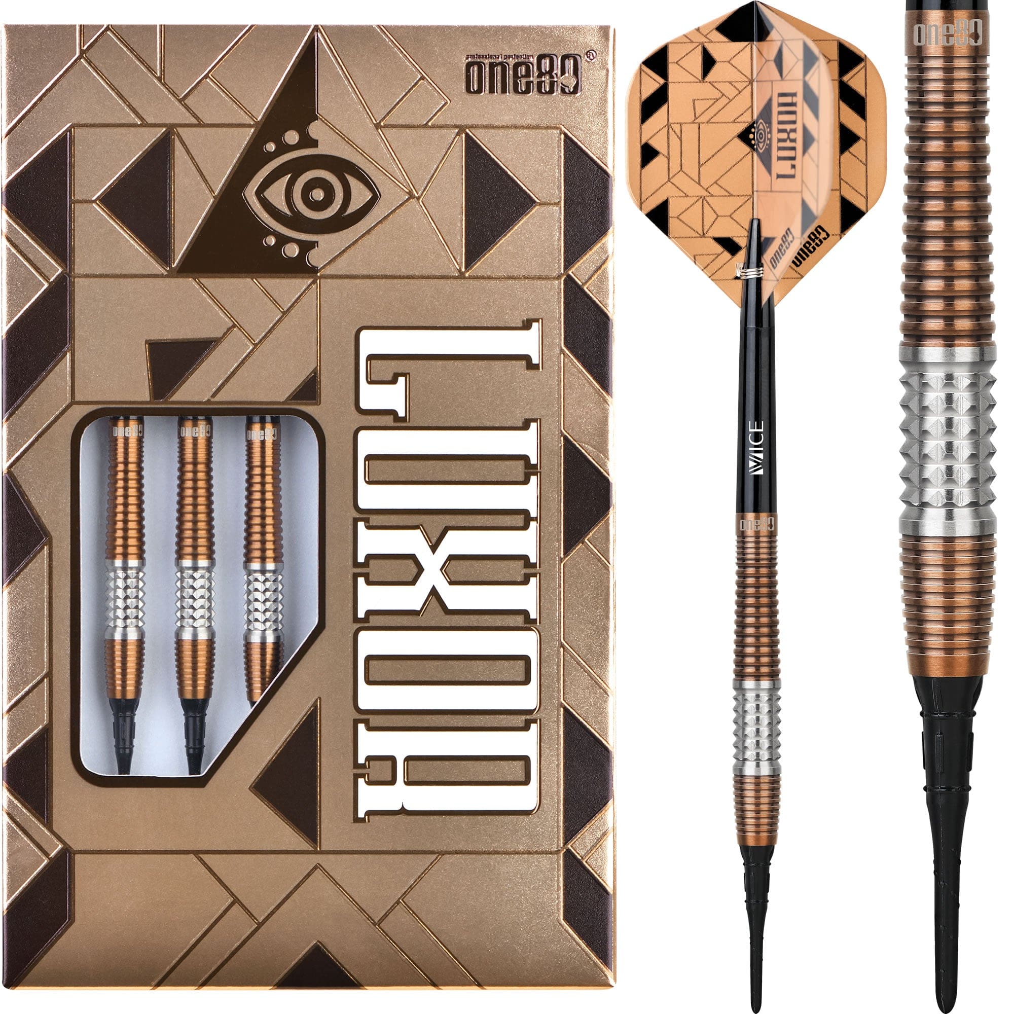 One80 Luxor Gamma Darts - Soft Tip - Bronze