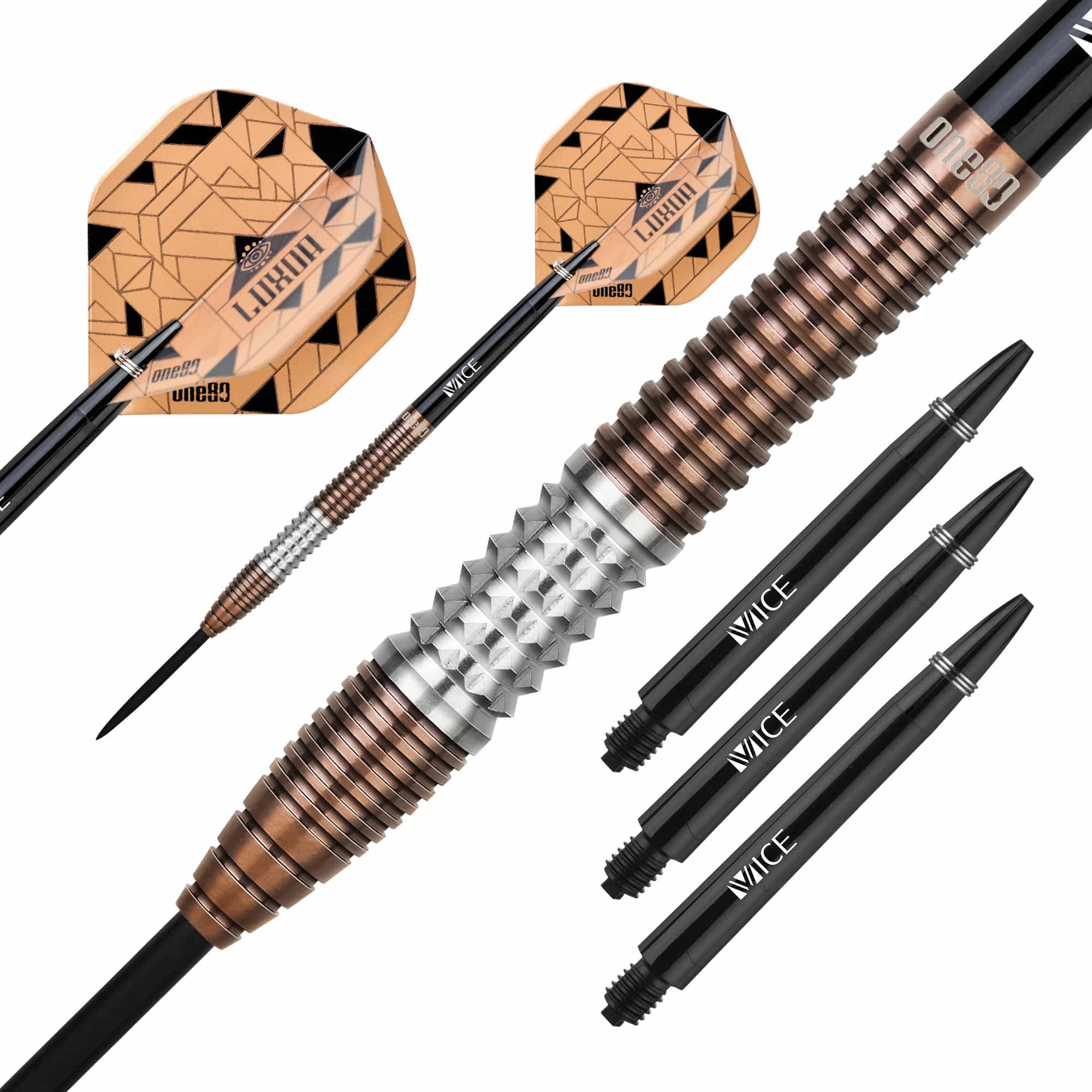 One80 Luxor Gamma Darts - Steel Tip - Bronze - Image 3