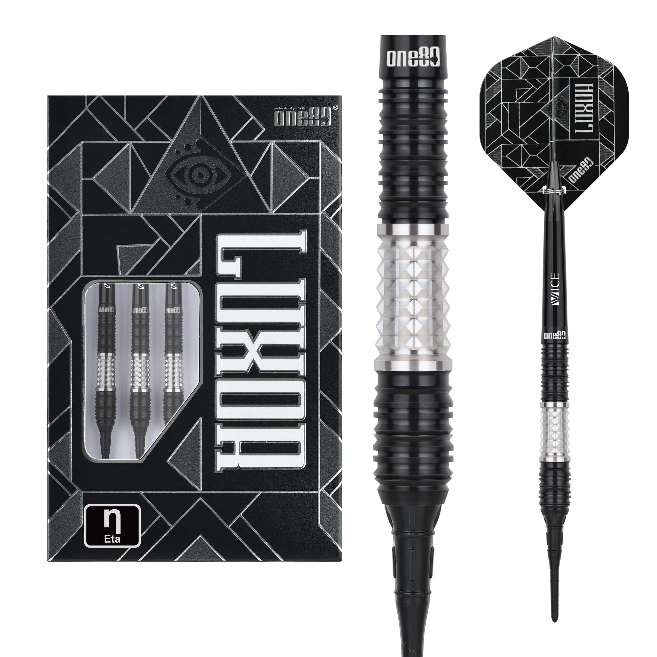 One80 Luxor II Darts - Soft Tip -90% Tungsten - Eta