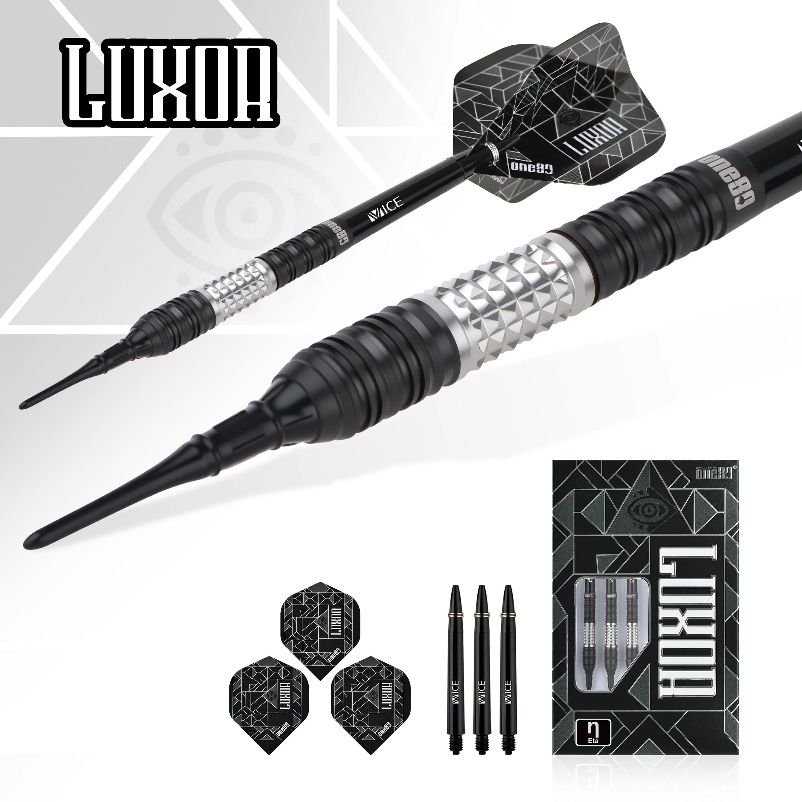 One80 Luxor II Darts - Soft Tip -90% Tungsten - Eta - Image 3