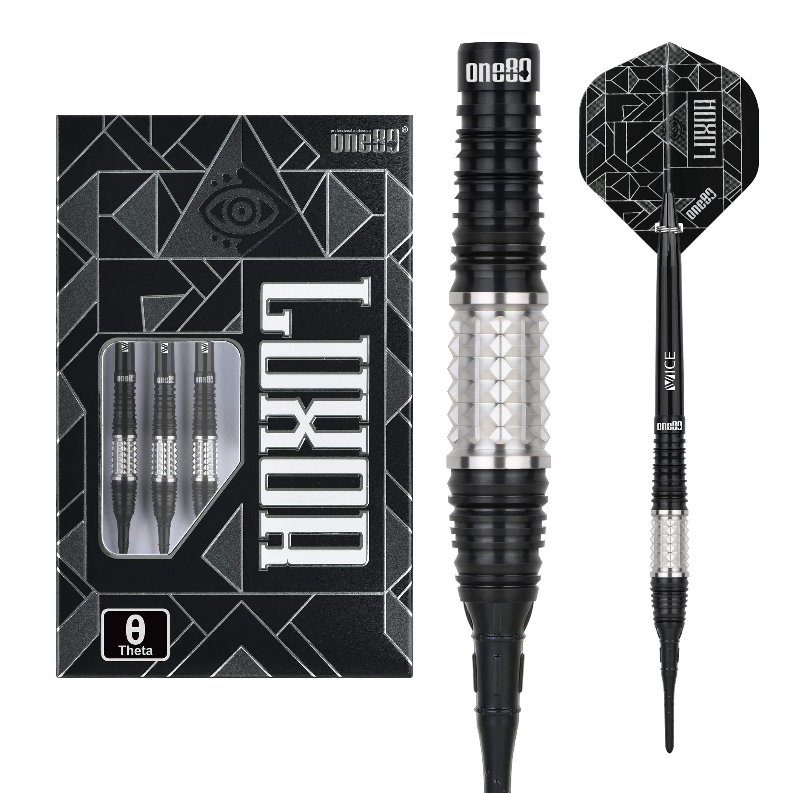 One80 Luxor II Darts - Soft Tip -90% Tungsten - Theta