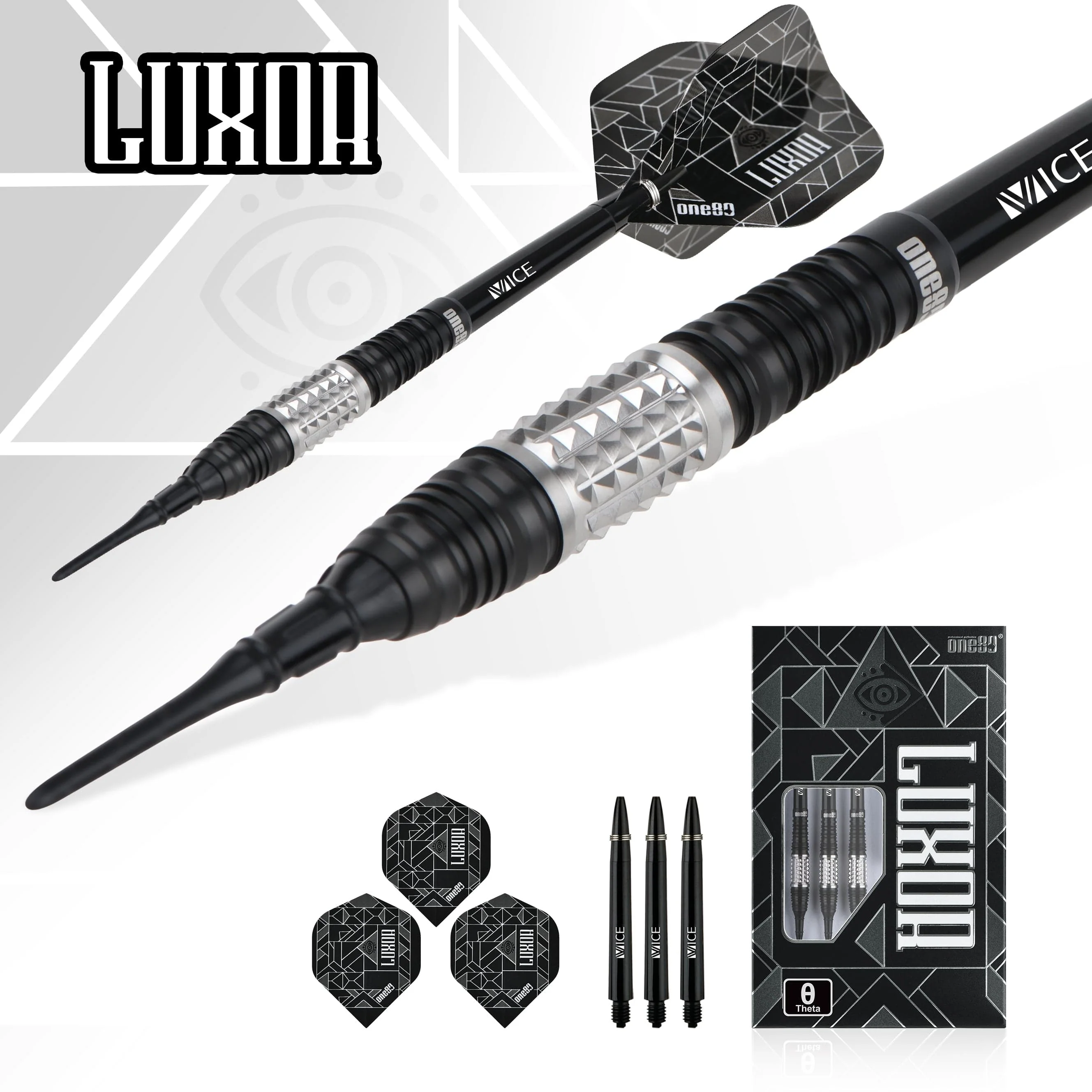One80 Luxor II Darts - Soft Tip -90% Tungsten - Theta - Image 3