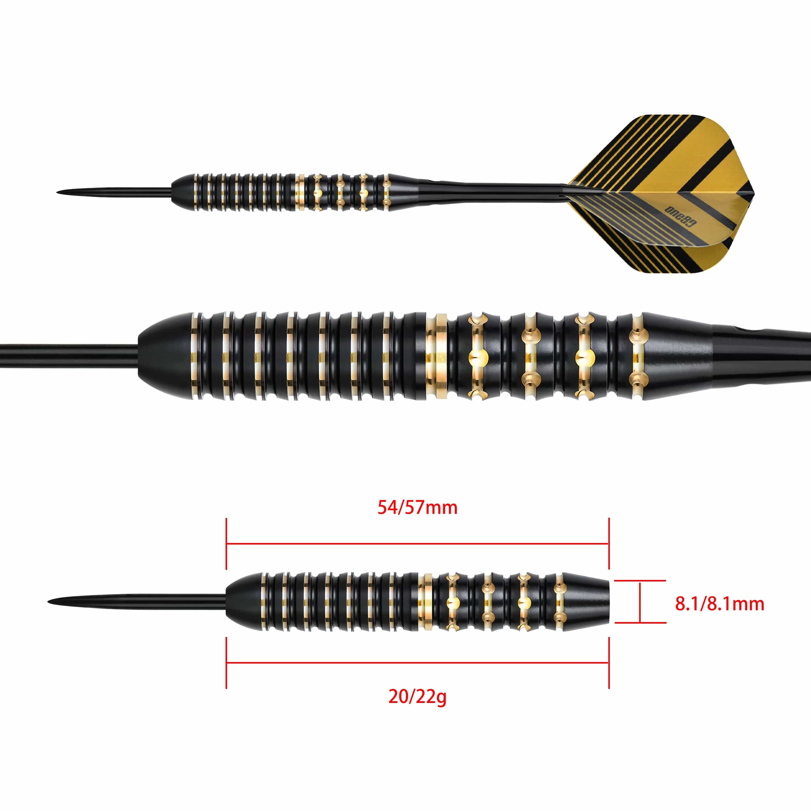 One80 Mobilizer Darts - Steel Tip - Brass - M03 - Image 3