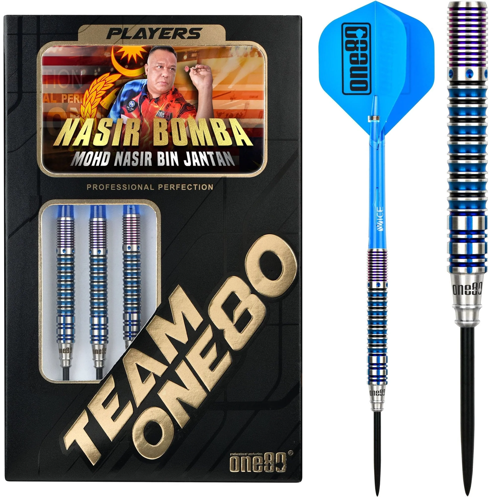 *One80 Nasir Bomba Darts - Steel Tip - Signature - 23g