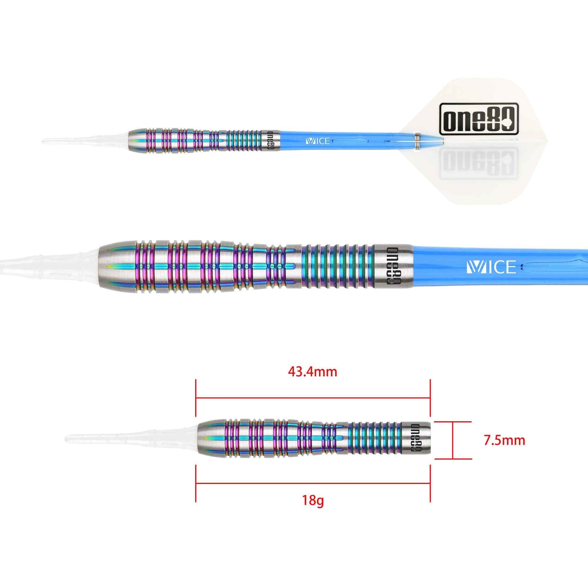 *One80 Nicole Regnaud Darts - Soft Tip - Renegade - Image 3