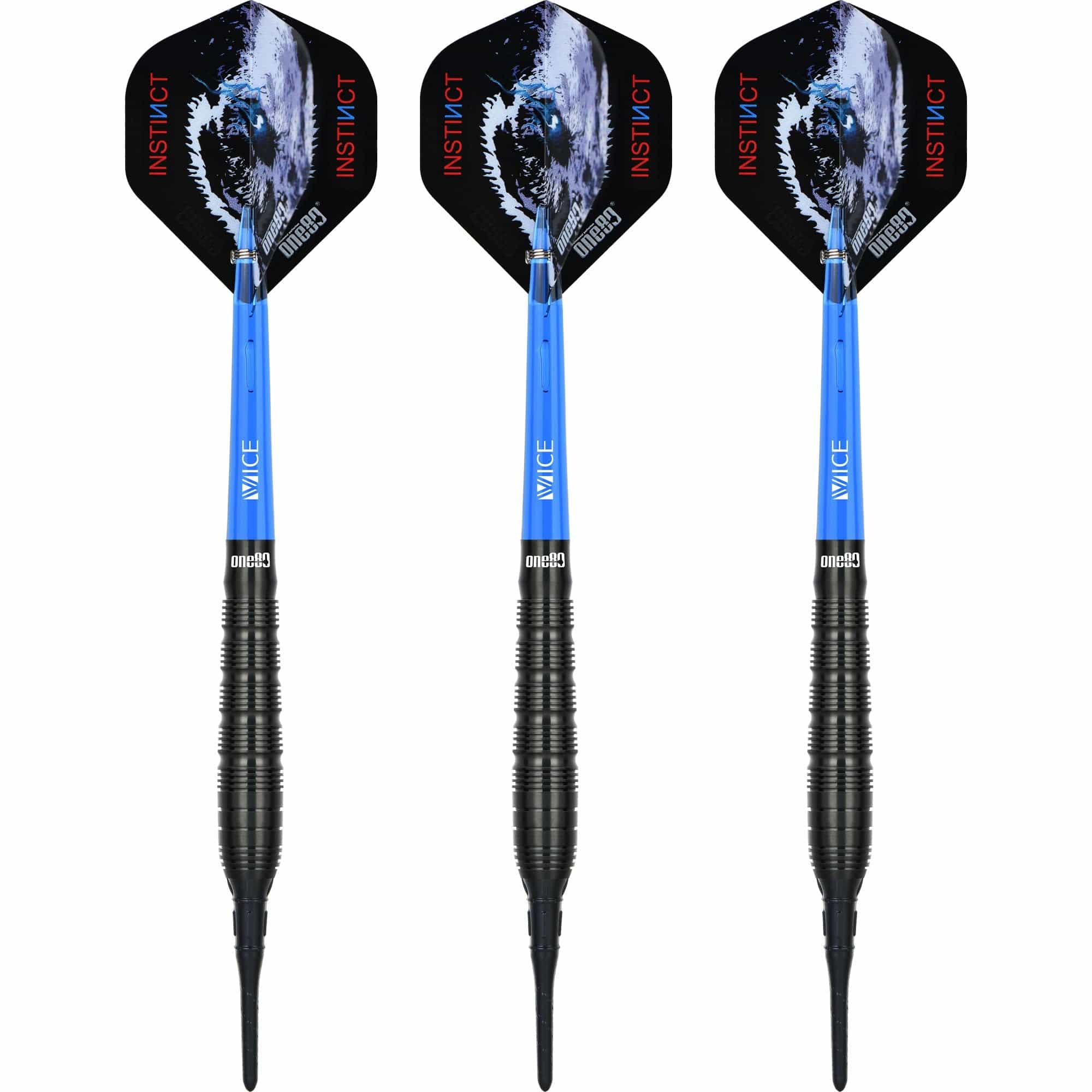 One80 Nighthunter Darts - Soft Tip - 90% Tungsten - Silence - 18g - Image 2